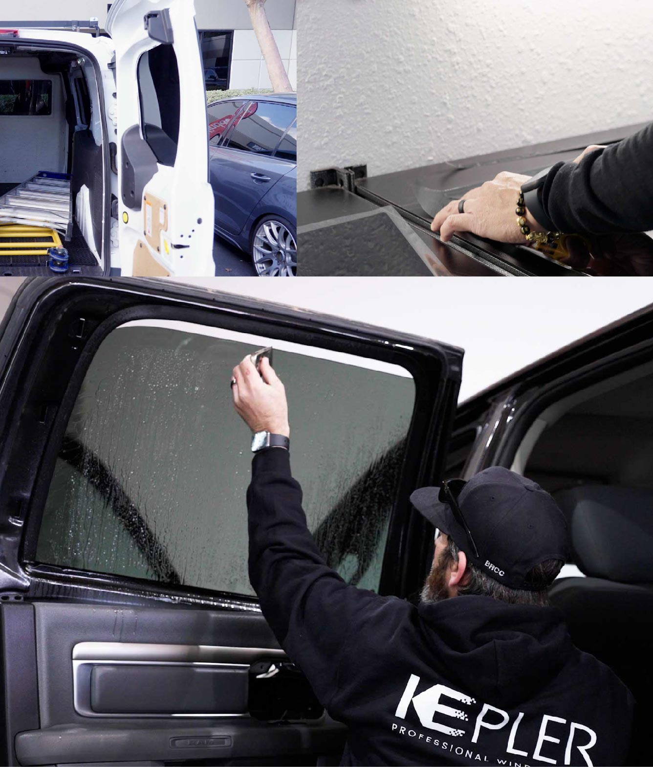 Kepler Window Tinting Specialists at Work in Towson, Maryland