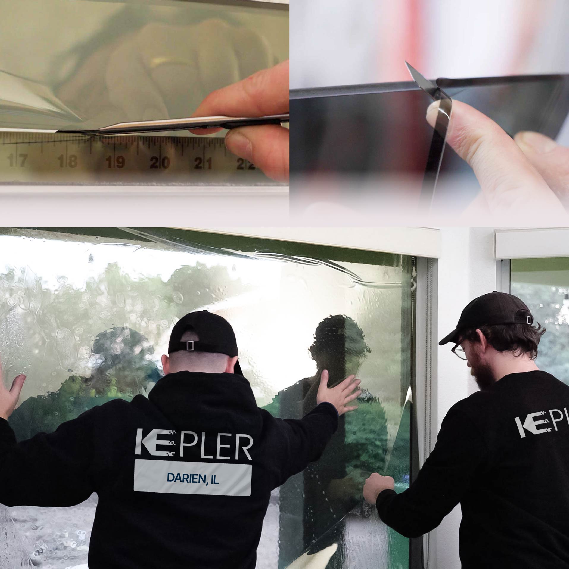 Kepler Specialist Performing Commercial Window Tinting in Darien Darien