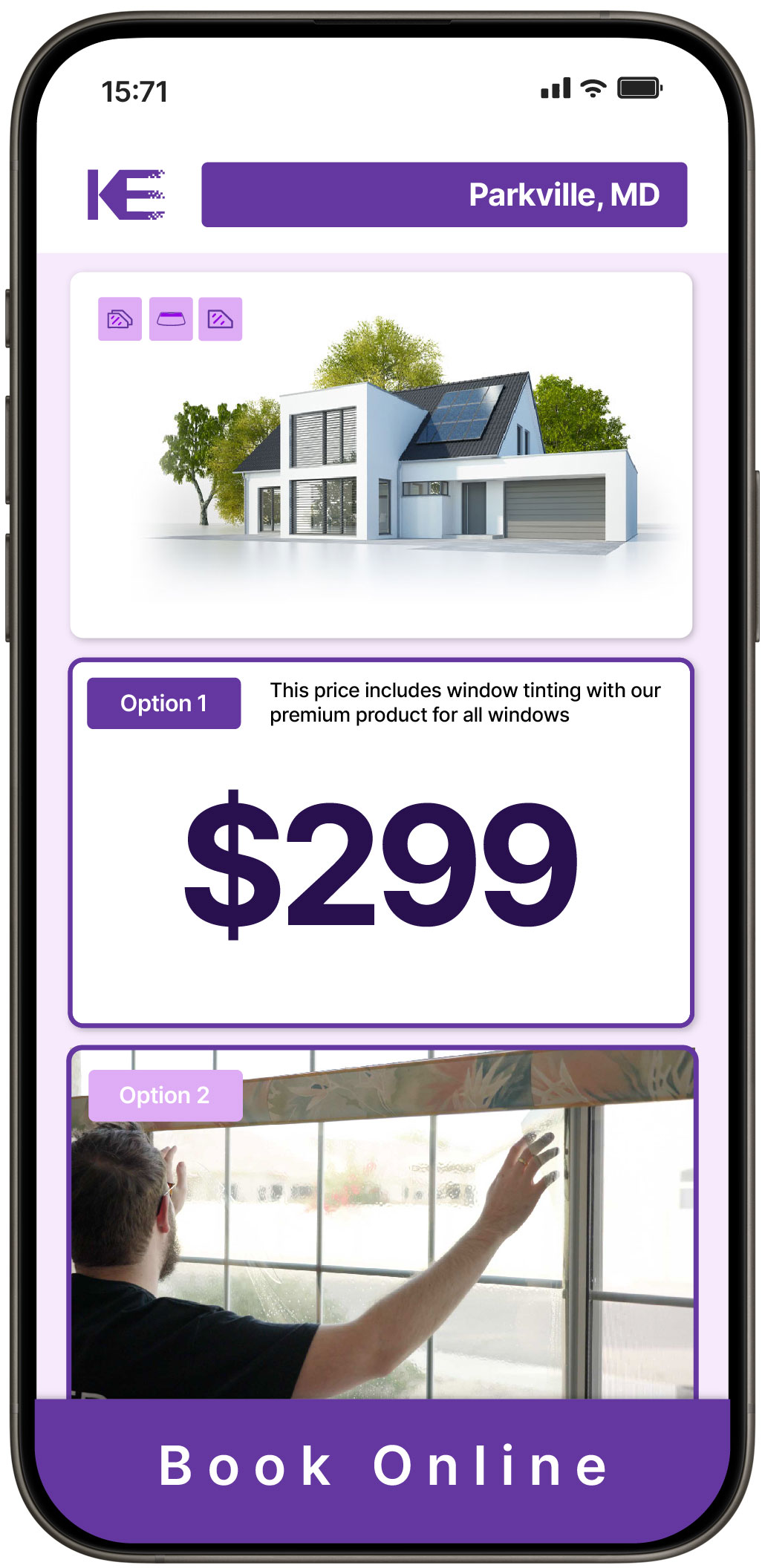 View Competitive Home Window Tinting Costs in Parkville, Maryland