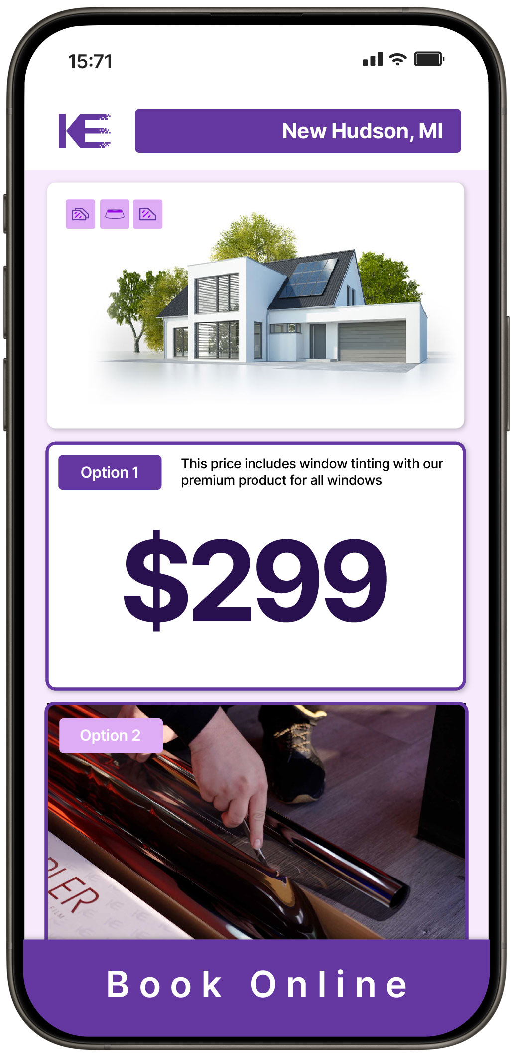 View Competitive Home Window Tinting Rates in New Hudson, Michigan