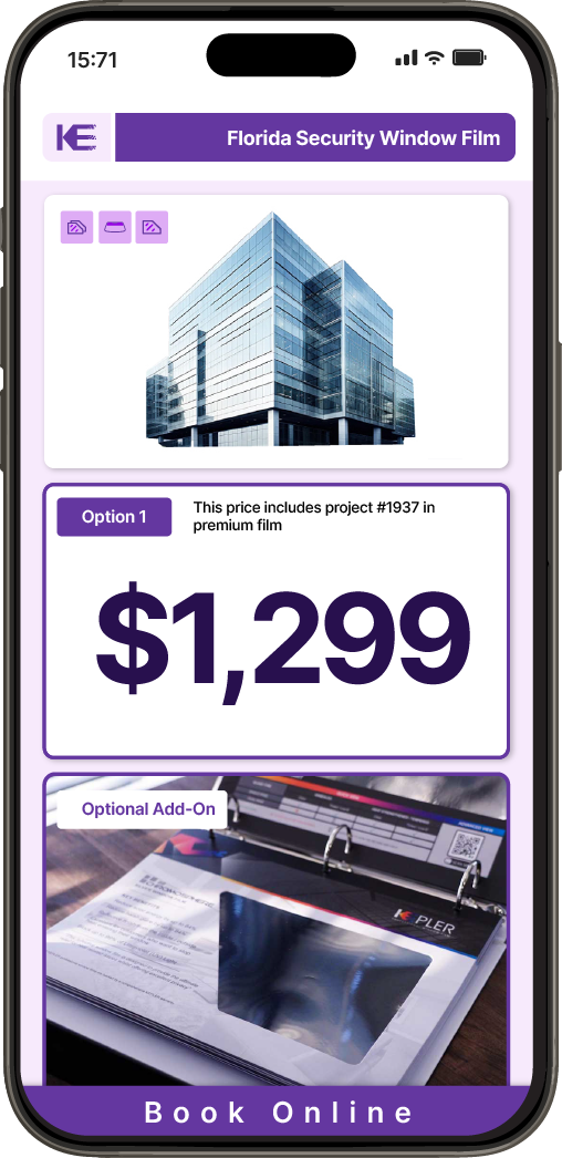 Get Security Window Film Pricing on Your Phone in Florida