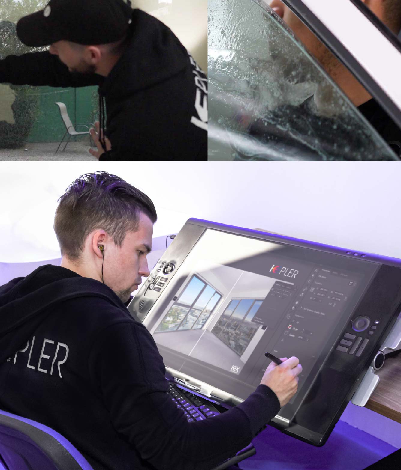 Kepler Specialist Performing Commercial Window Tinting in Gardner Gardner