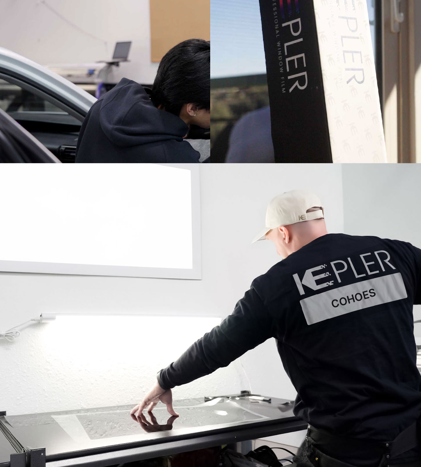 Window Tinting Specialist Cutting Film in Cohoes, New York