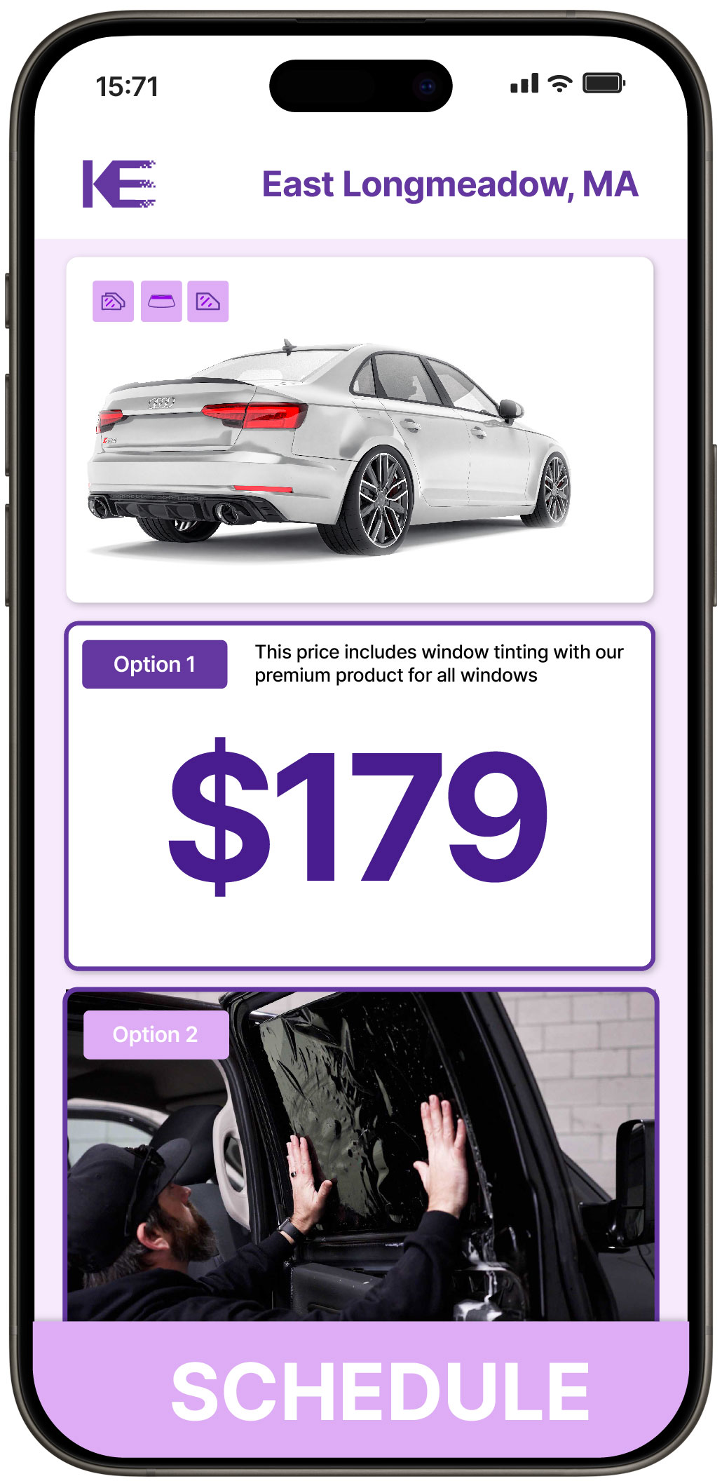 View Affordable Car Window Tinting Prices in East Longmeadow, Massachusetts