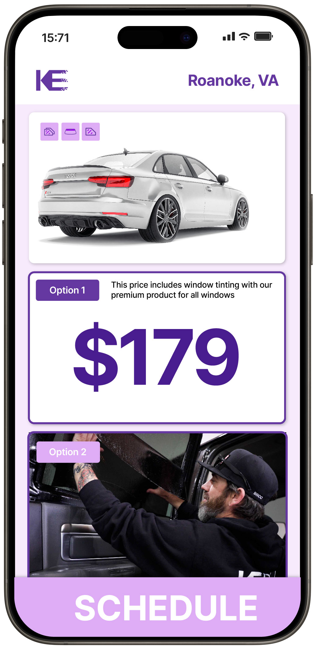 View Affordable Car Window Tinting Prices in Roanoke, Virginia