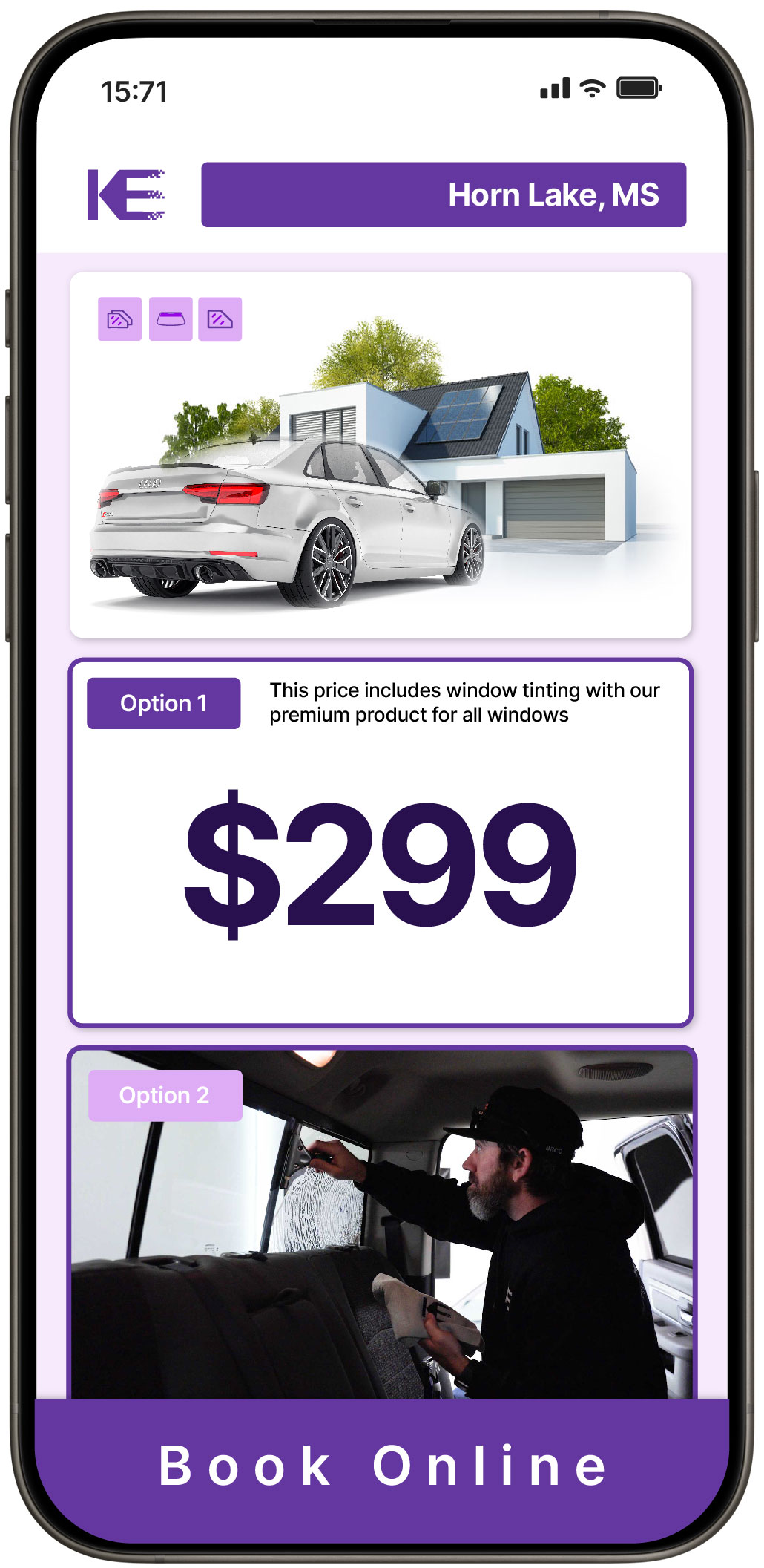 View Competitive Tesla Window Tinting Rates in Natchez, Mississippi