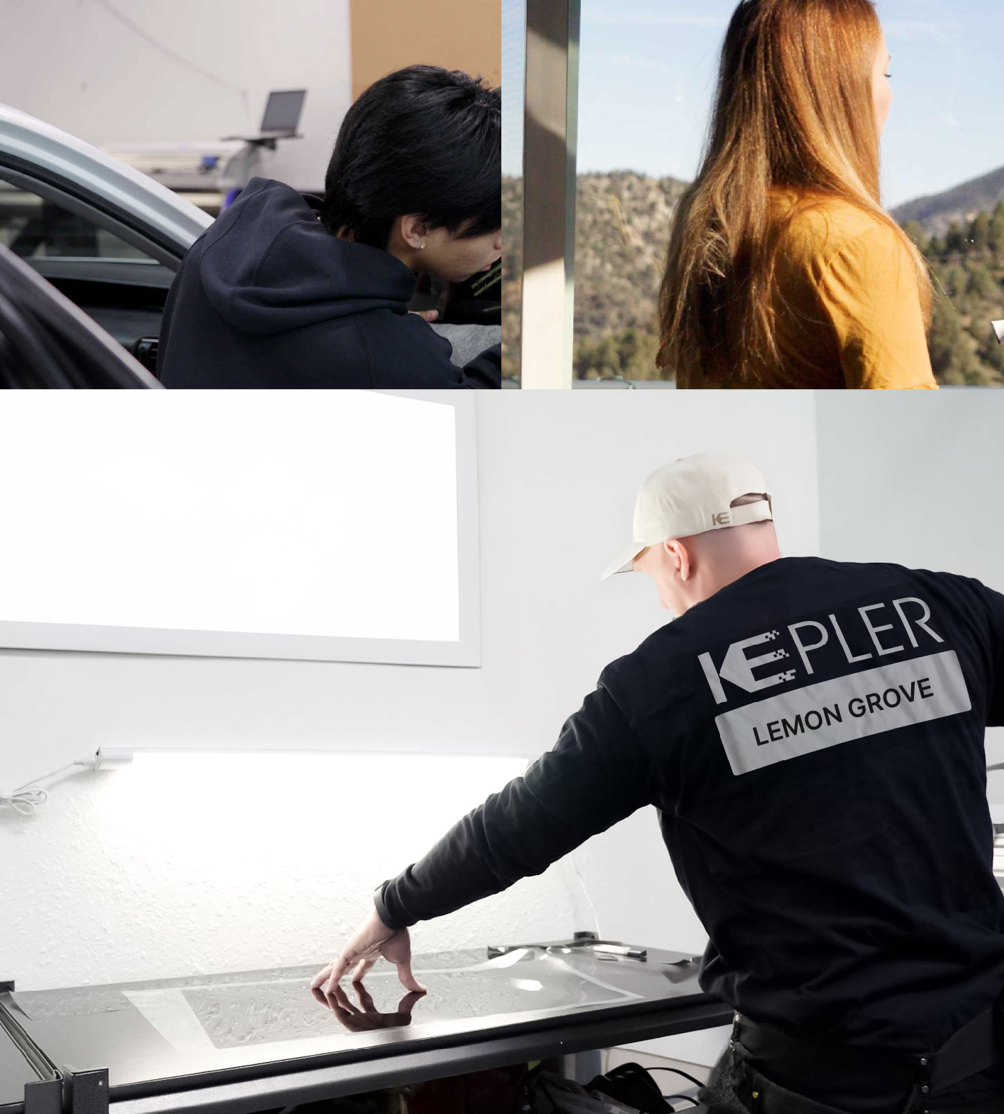 Window Tinting Specialist Cutting Film in Lemon Grove, California