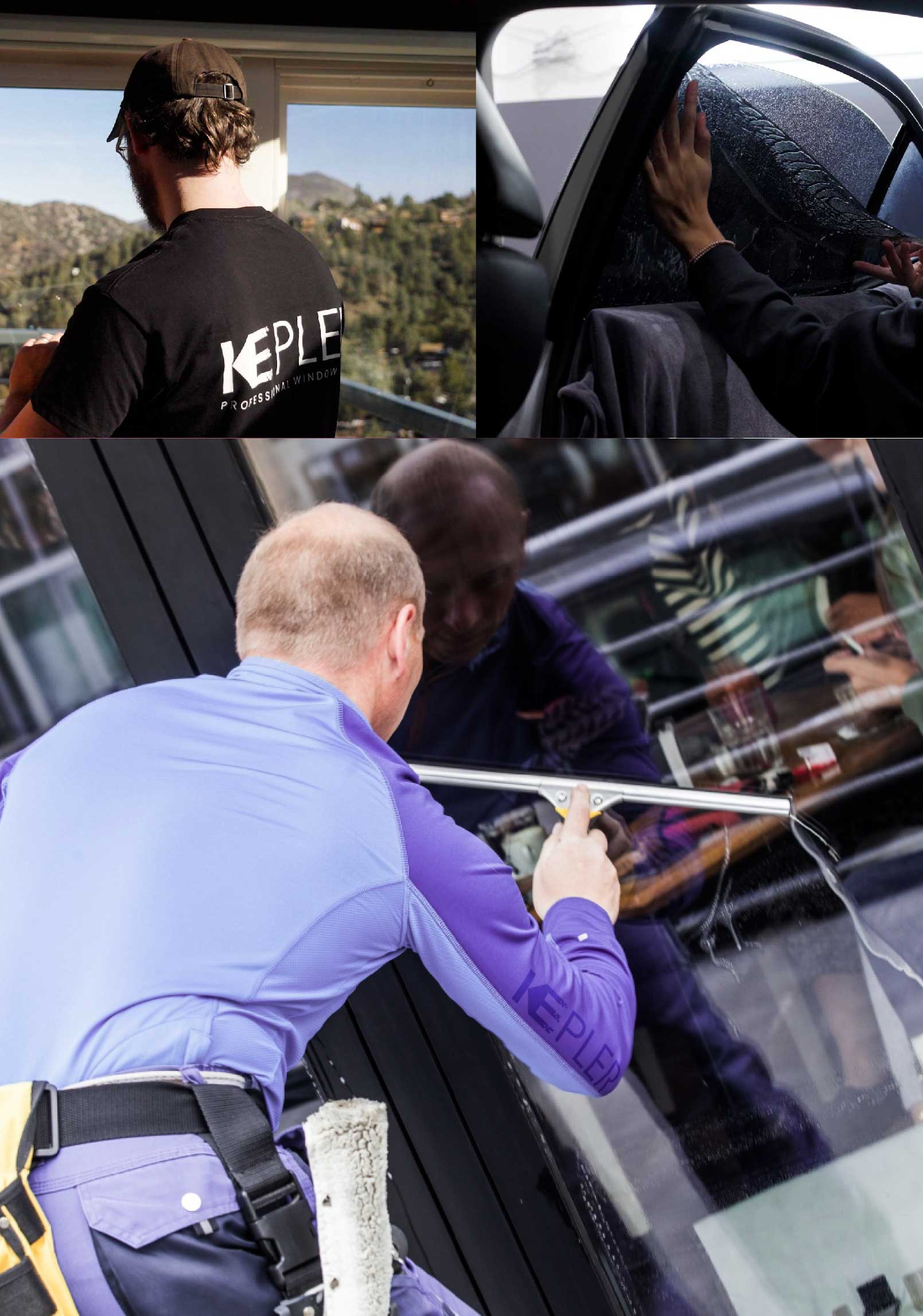 Kepler Skilled Applying Anti-Graffiti Window Film to a Stockbridge Shop Front