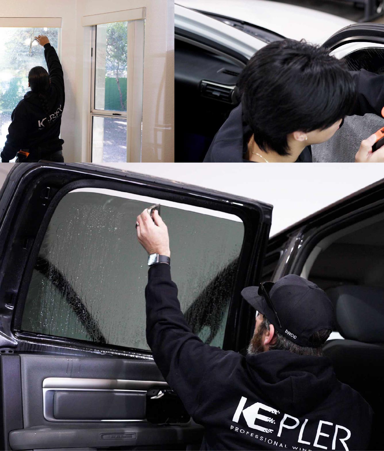 Kepler Window Tinting Specialists at Work in Parlier, California