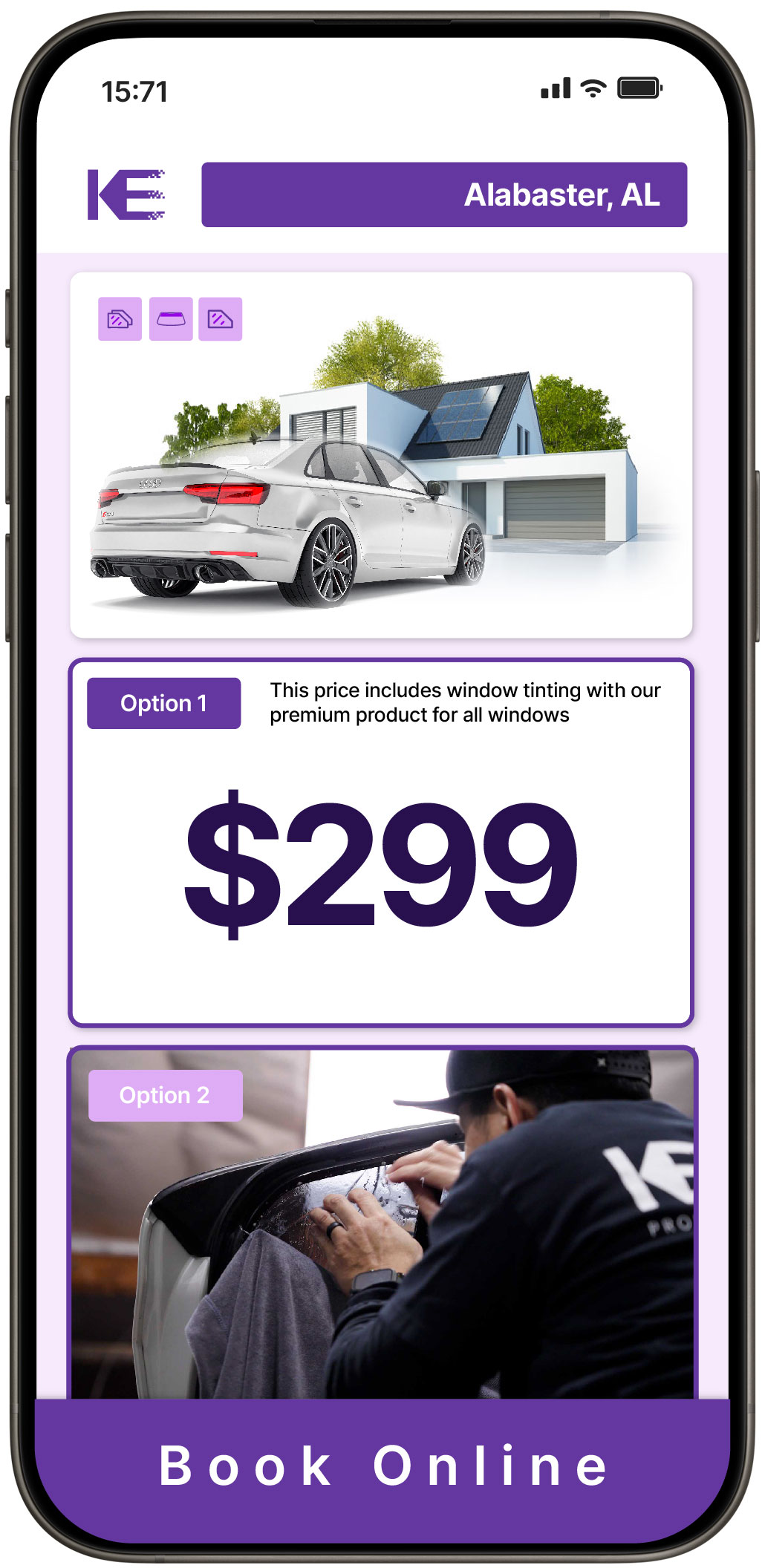 View Competitive Tesla Window Tinting Costs in Bessemer, Alabama