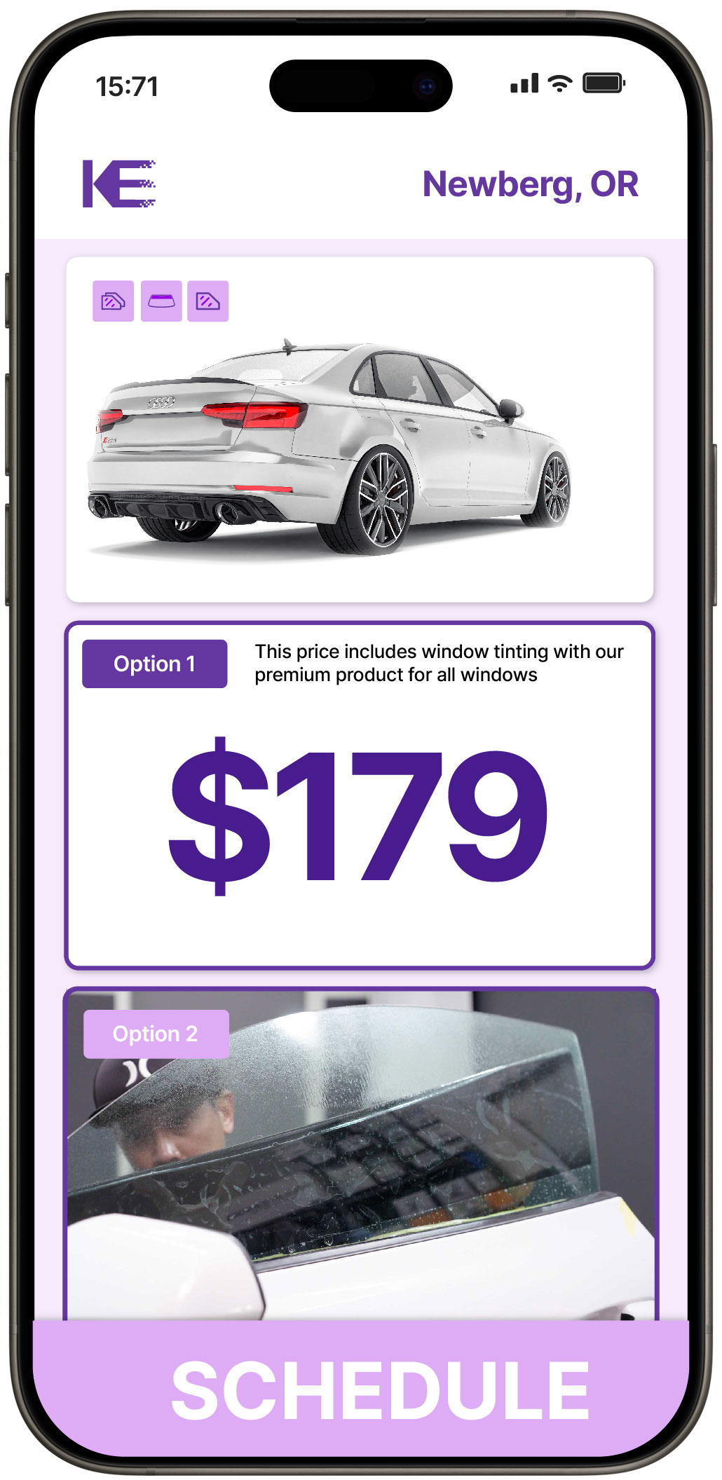 View Competitive Car Window Tinting Costs in Newberg, Oregon