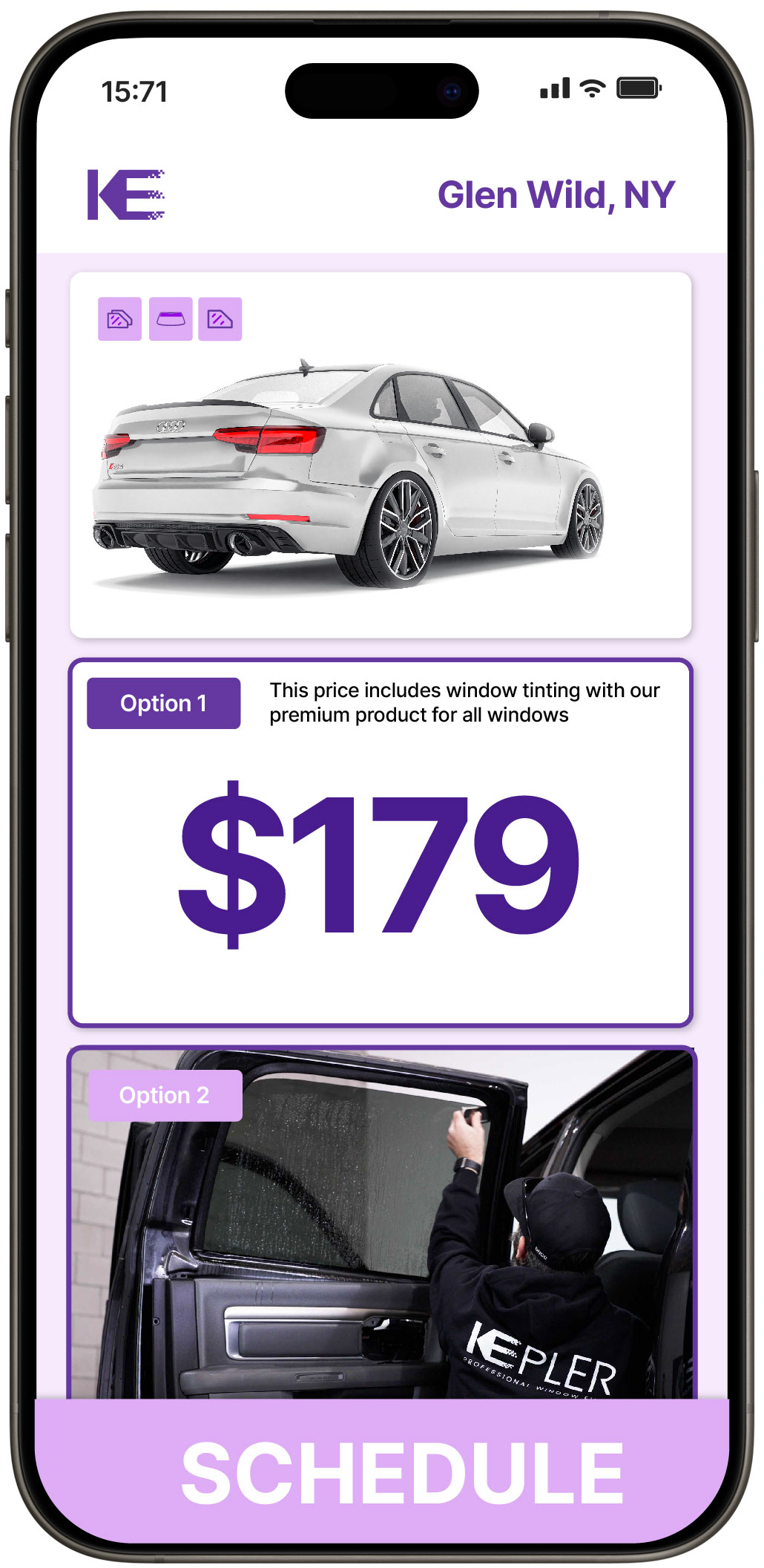 View Reasonable Car Window Tinting Rates in Glen Wild, New York