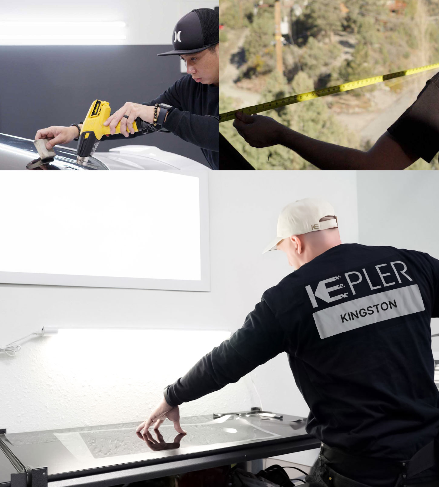 Window Tinting Specialist Cutting Film in Kingston, New York