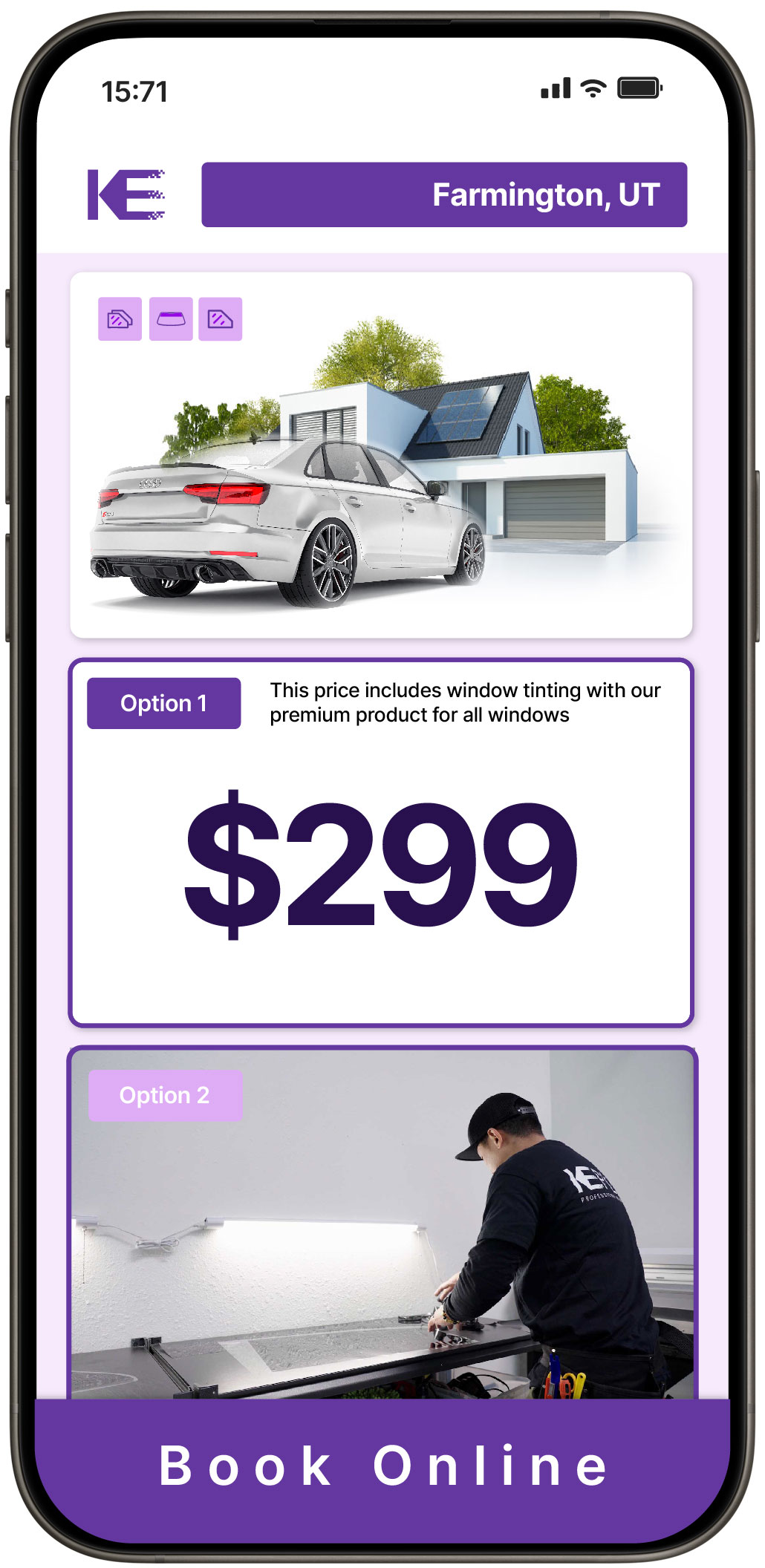View Reasonable Tesla Window Tinting Prices in Herriman, Utah