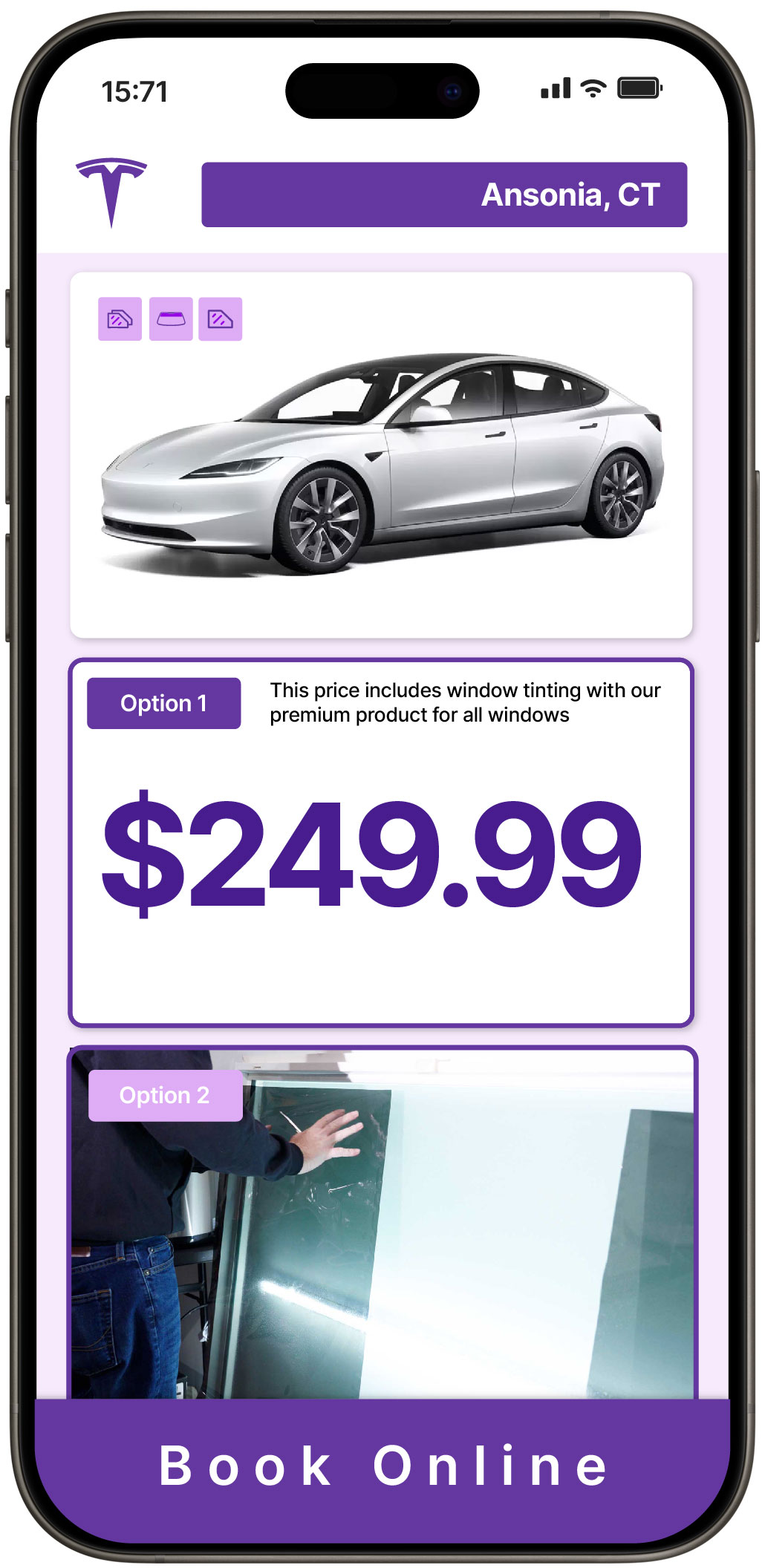 View Reasonable Tesla Window Tinting Prices in Ansonia, Connecticut