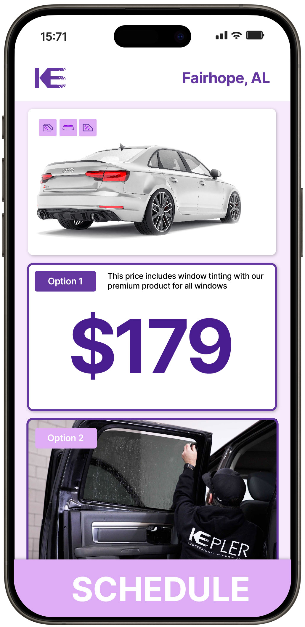 View Reasonable Car Window Tinting Rates in Fairhope, Alabama