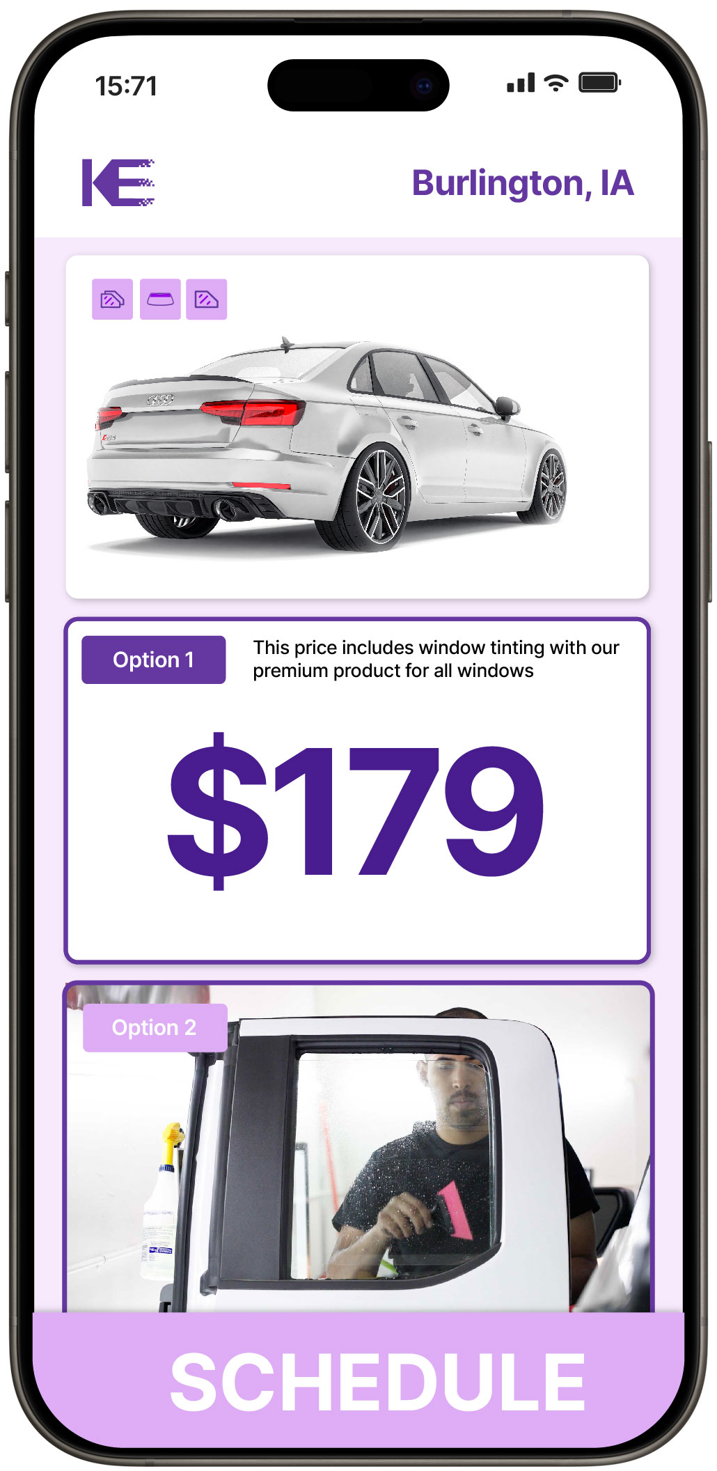 View Competitive Car Window Tinting Prices in Burlington, Iowa