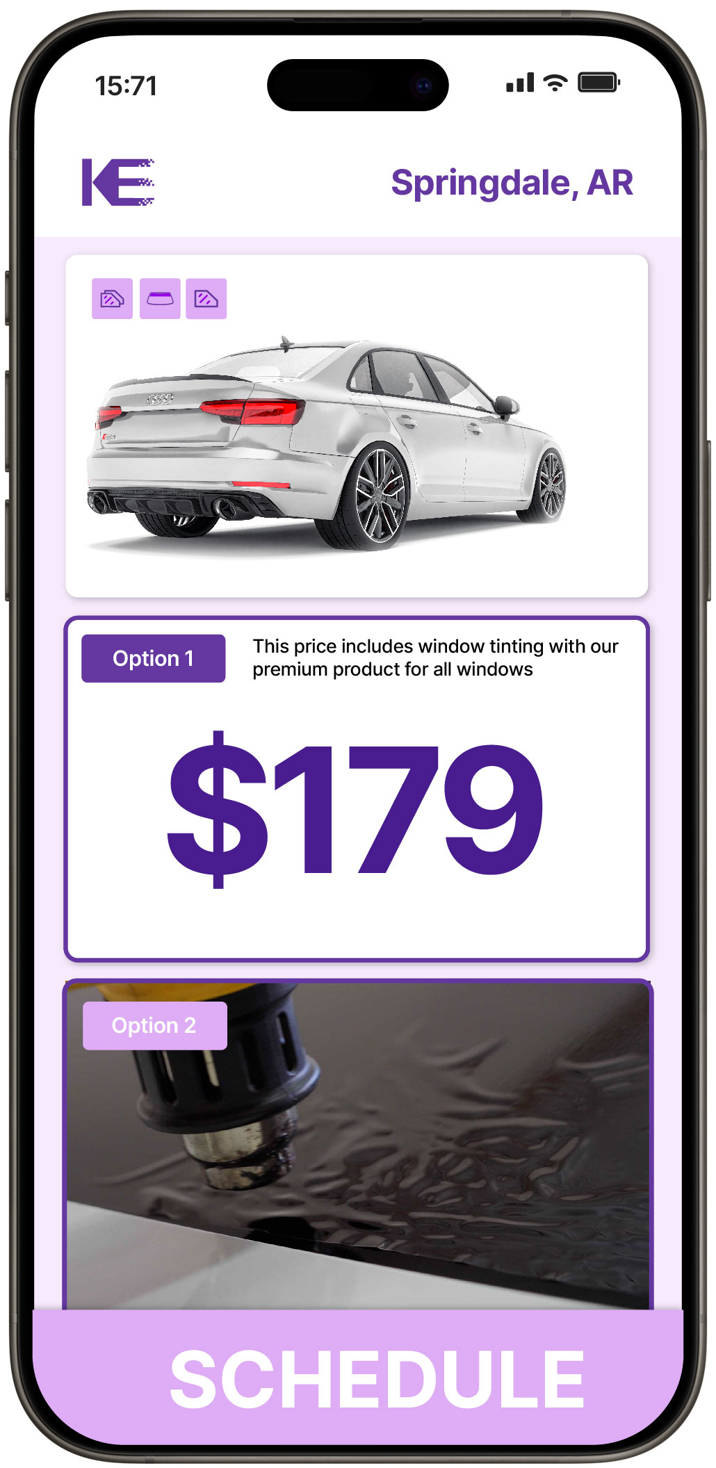 View Competitive Car Window Tinting Costs in Springdale, Arkansas