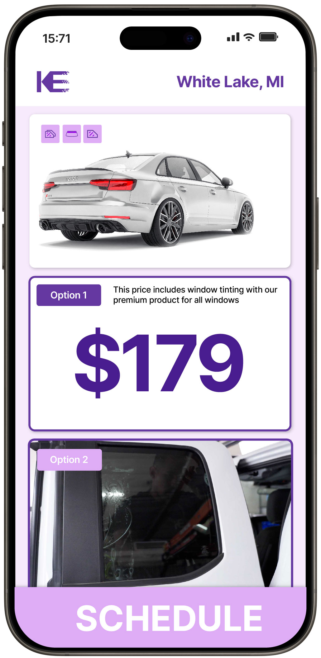 View Affordable Car Window Tinting Prices in White Lake, Michigan