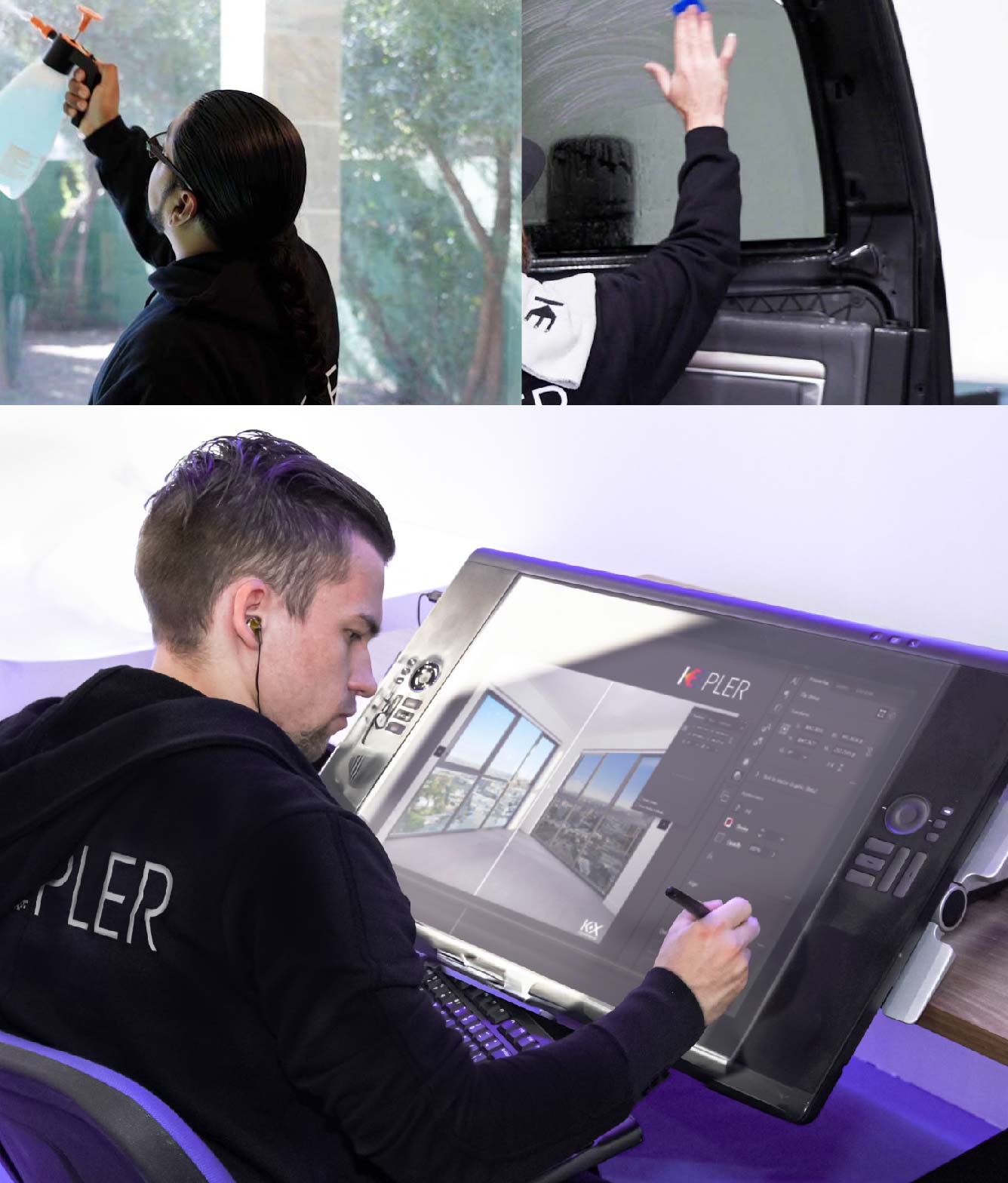 Kepler Specialist Performing Commercial Window Tinting in Portland Portland