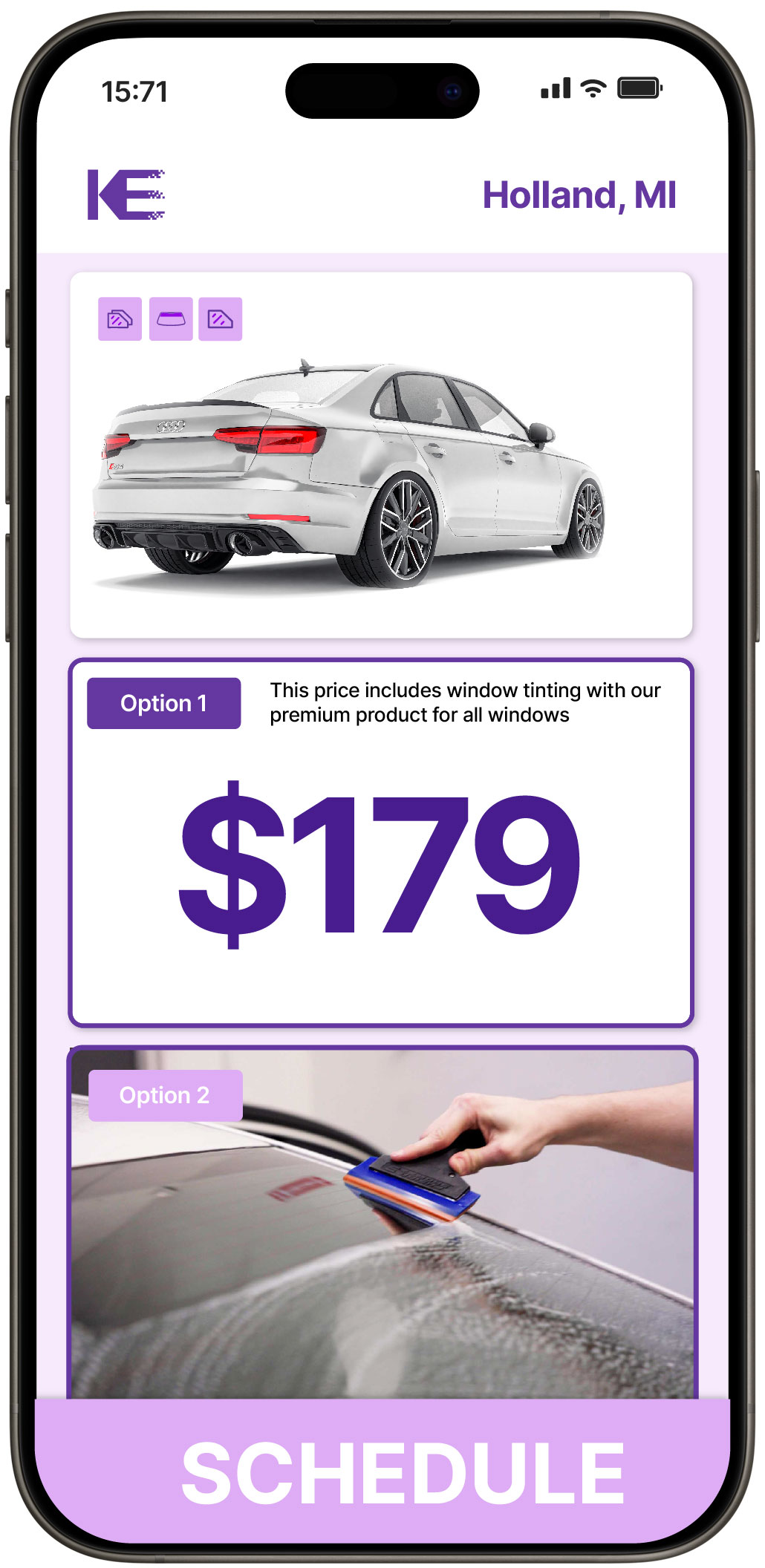 View Reasonable Car Window Tinting Rates in Holland, Michigan