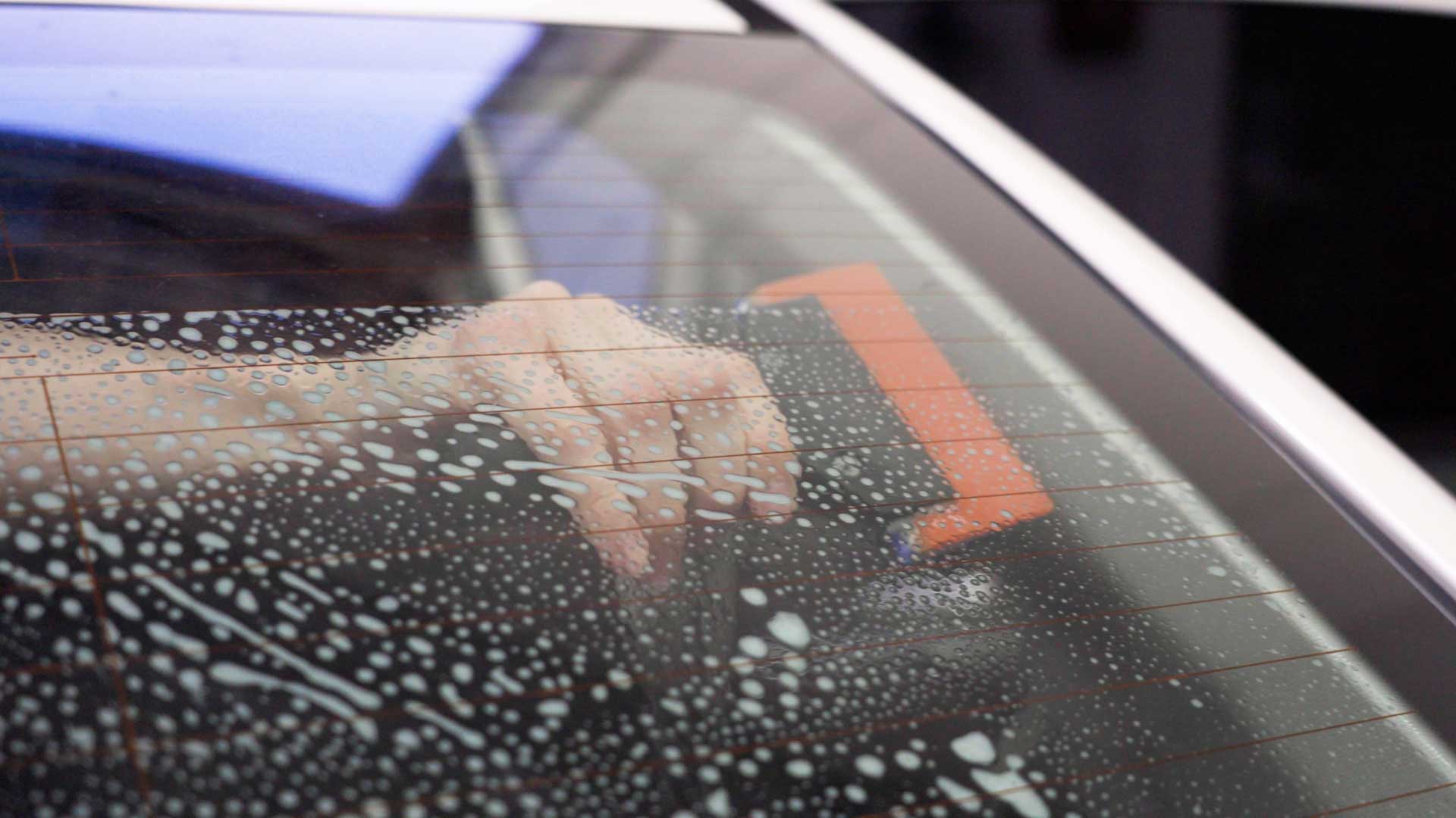 Skilled Tesla Window Tint preparation in Waterbury