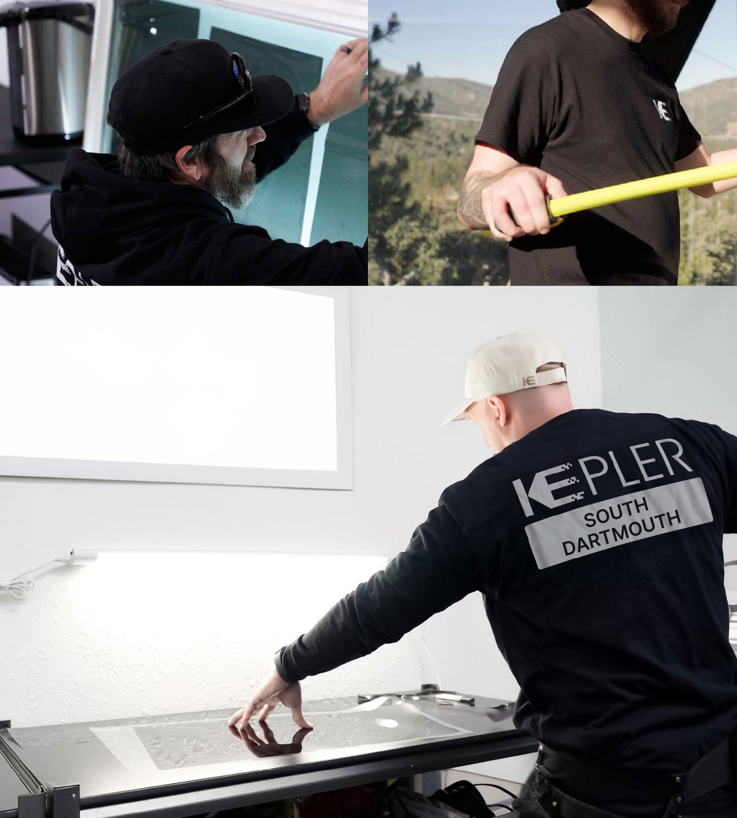 Window Tinting Specialist Cutting Film in South Dartmouth, Massachusetts