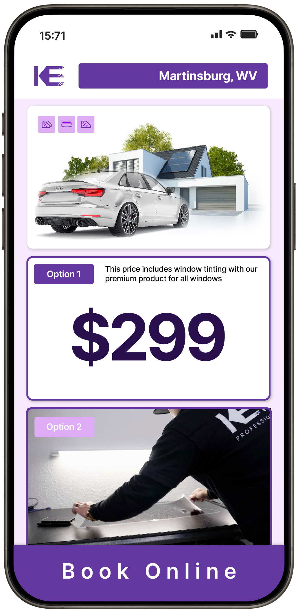 View Competitive Window Tinting Prices in Martinsburg, West Virginia
