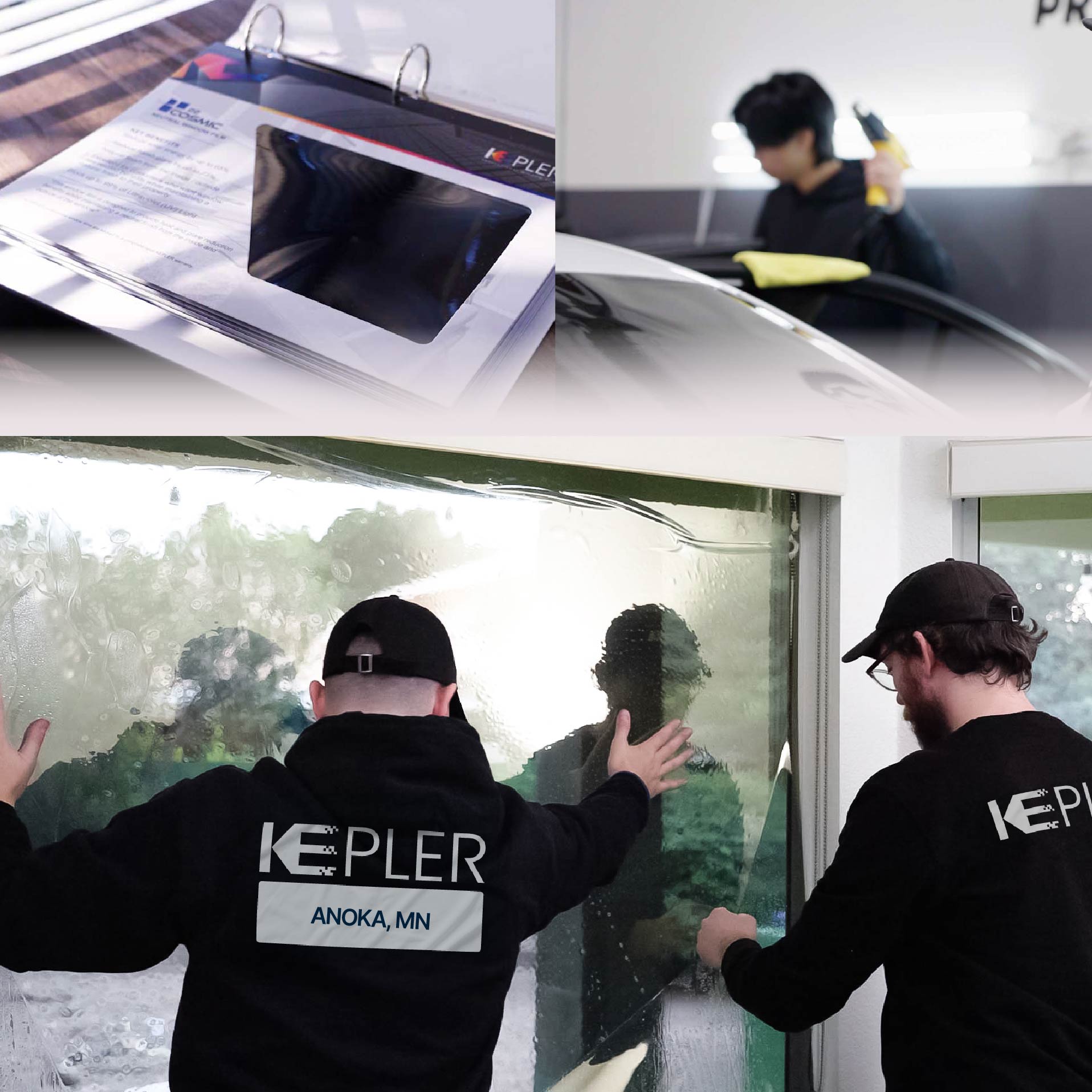 Kepler Specialist Performing Commercial Window Tinting in Anoka Anoka