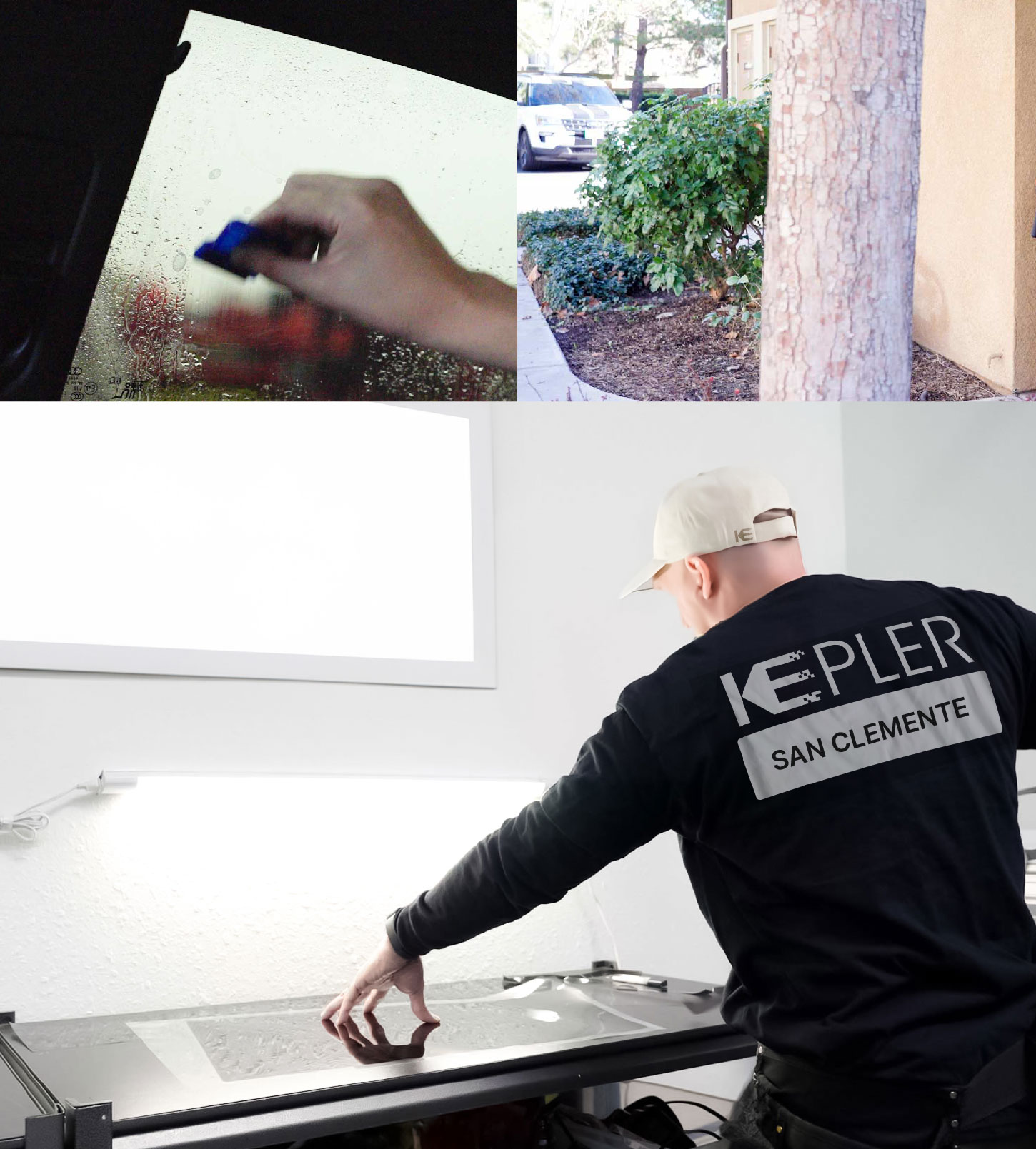 Window Tinting Specialist Cutting Film in San Clemente, California