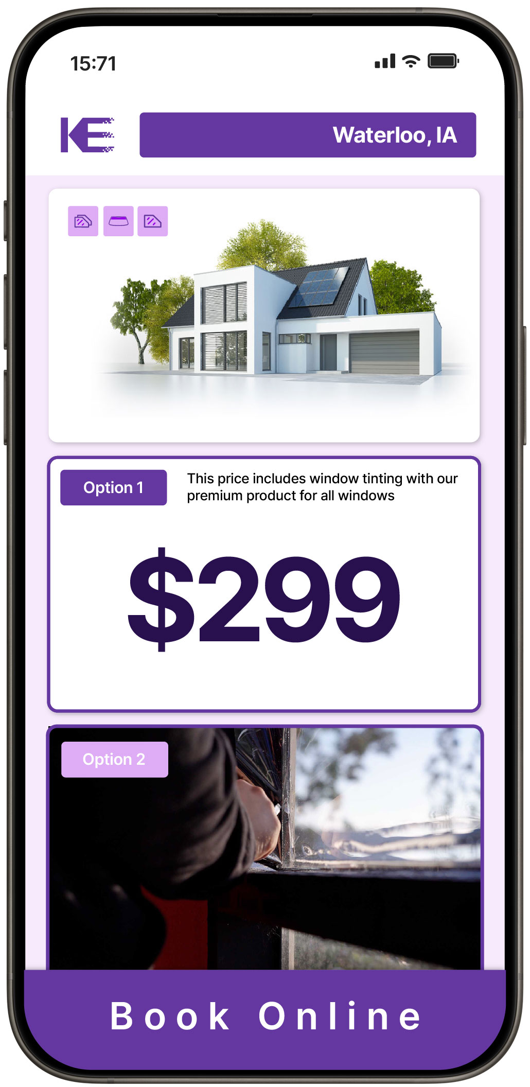 View Competitive Home Window Tinting Prices in Waterloo, Iowa