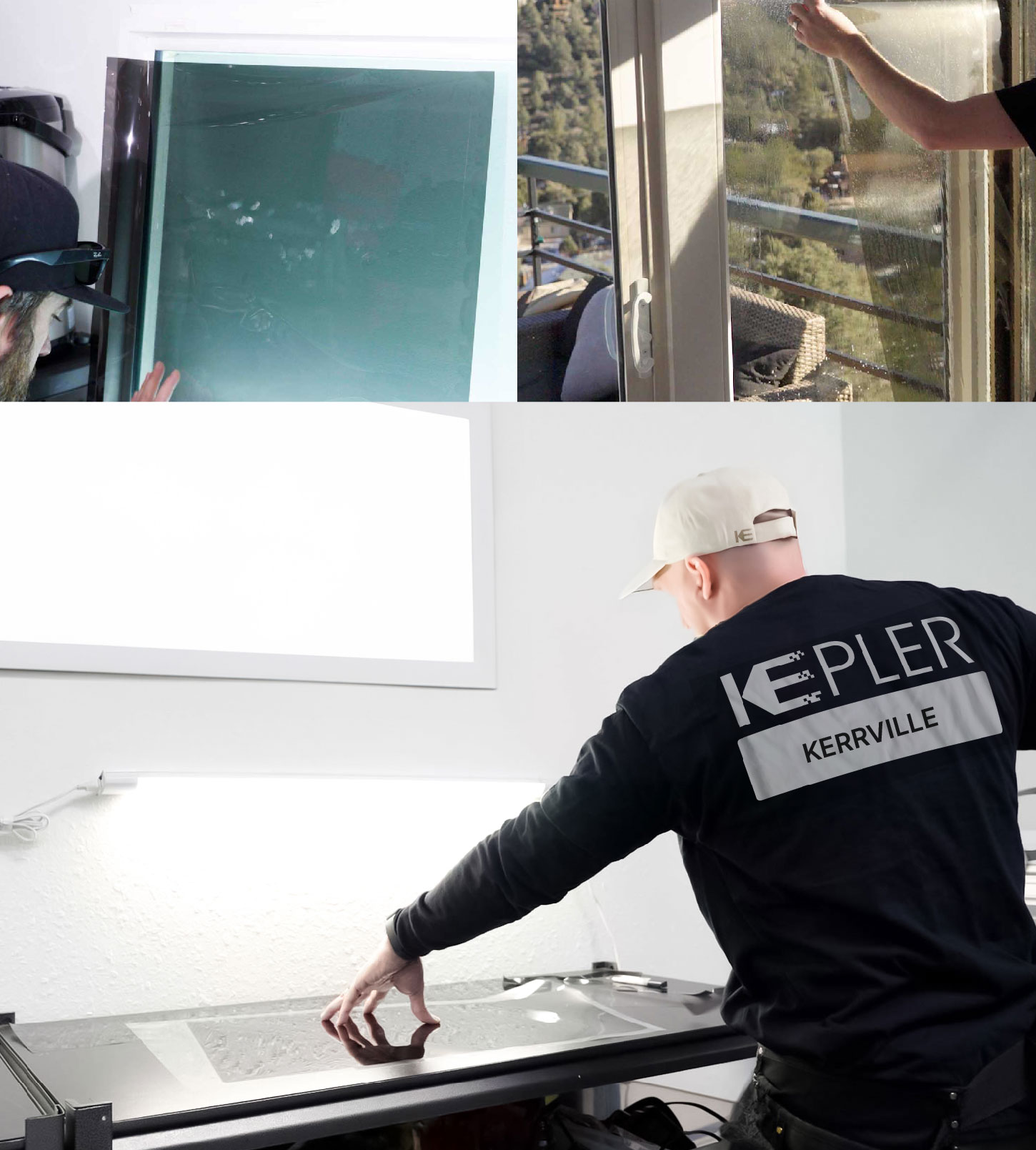 Window Tinting Specialist Cutting Film in Kerrville, Texas