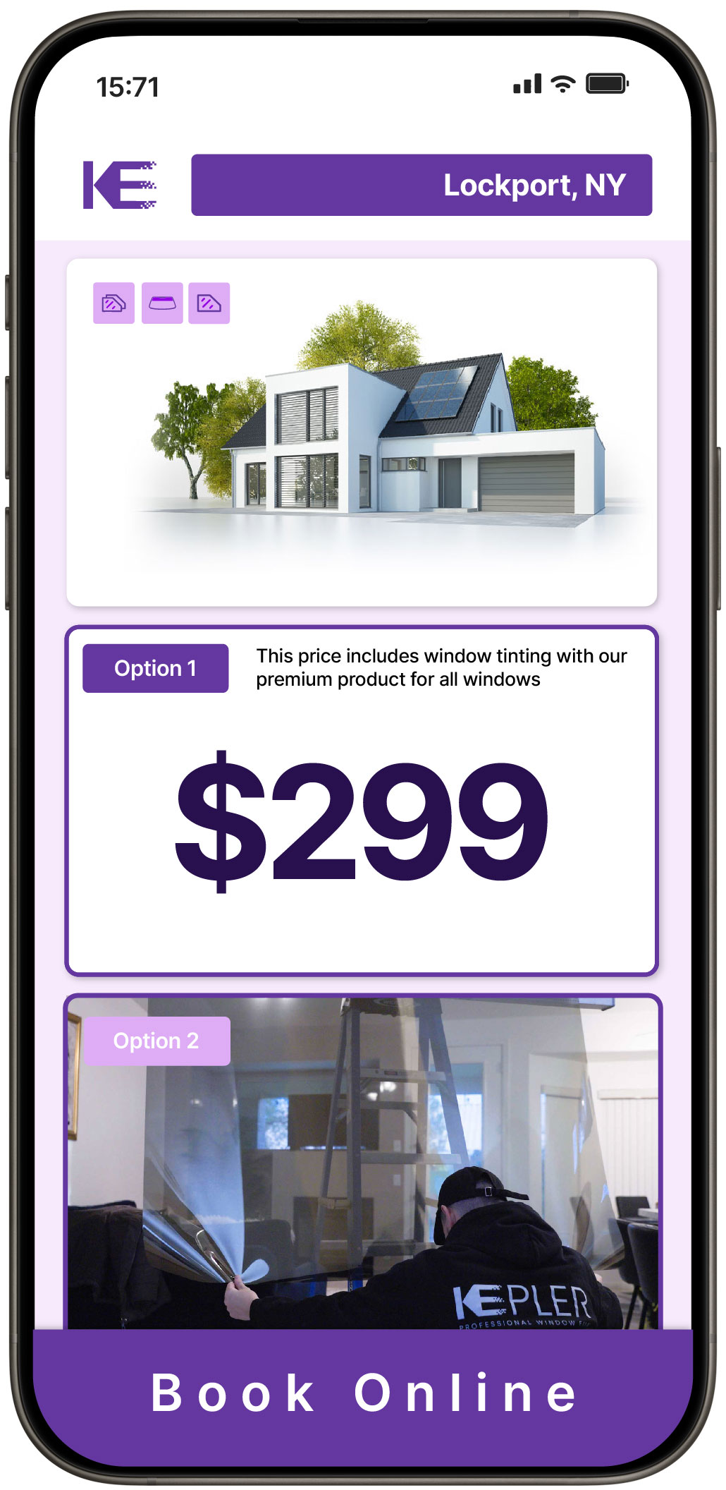 View Competitive Home Window Tinting Costs in Lockport, New York