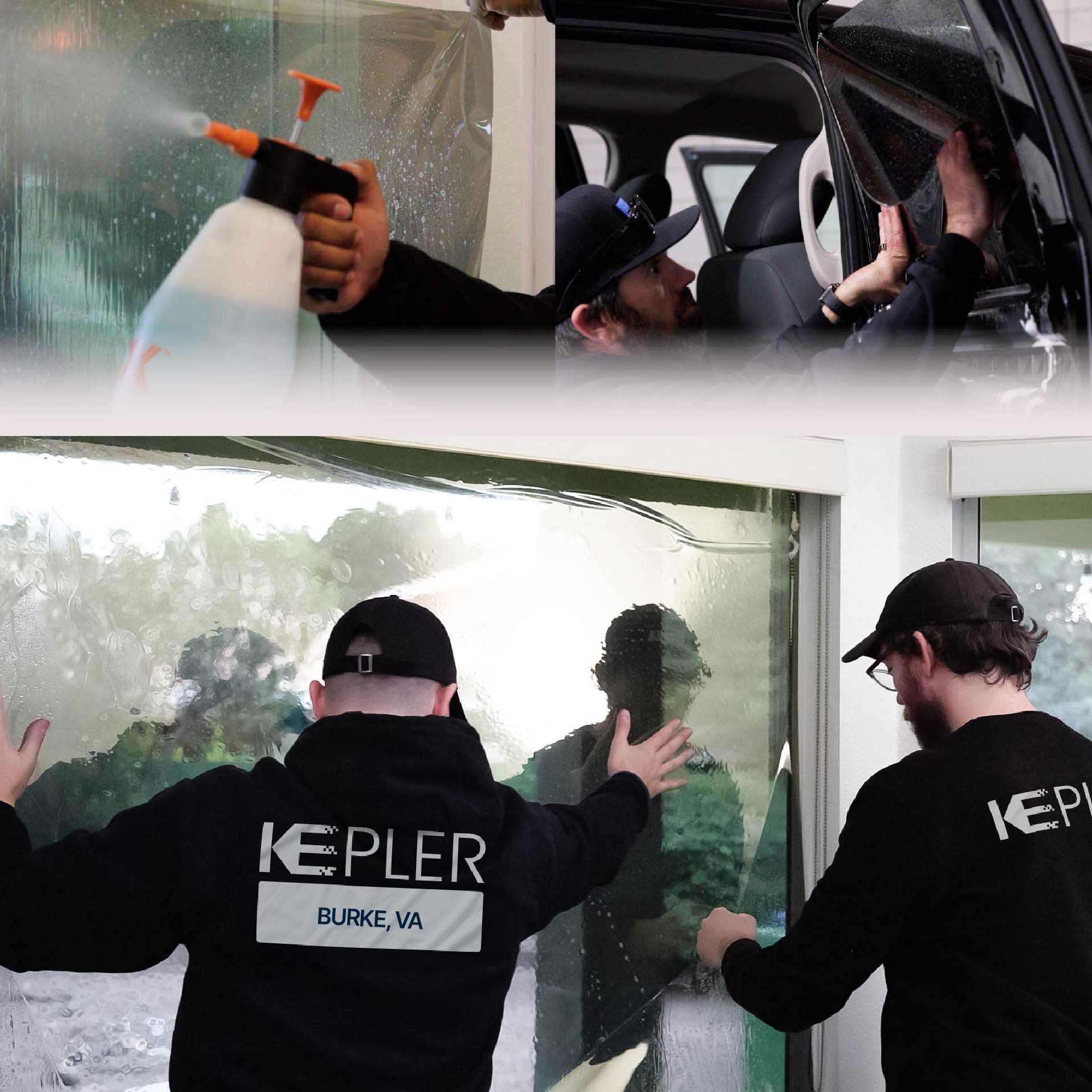 Kepler Specialist Performing Commercial Window Tinting in Burke Burke