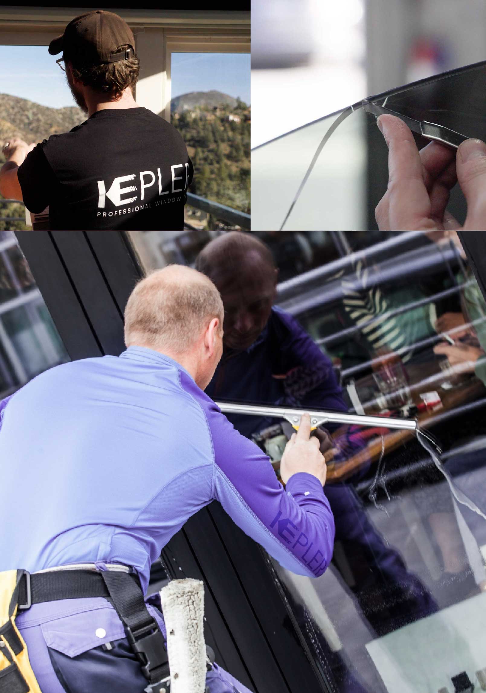 Kepler Expert Applying Anti-Graffiti Window Film to a Oakdale Shop Front