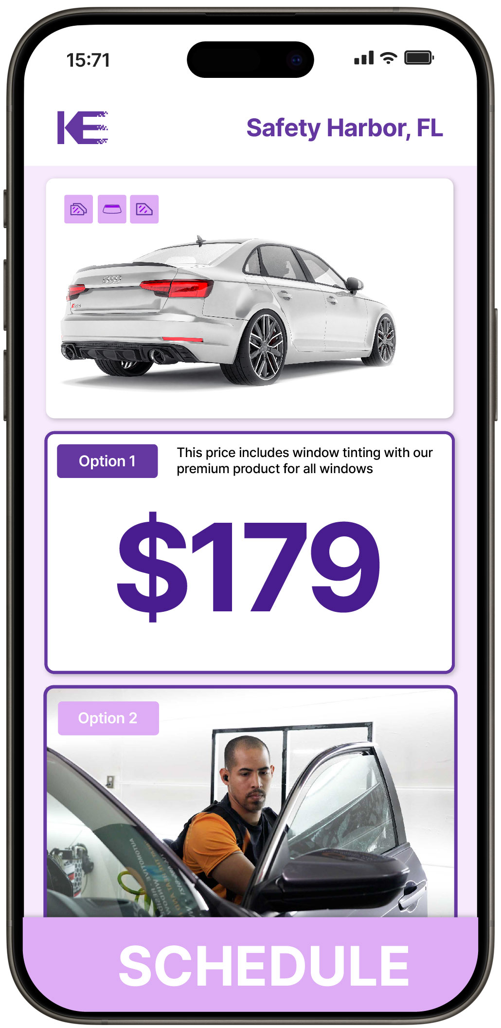 View Competitive Car Window Tinting Prices in Safety Harbor, Florida