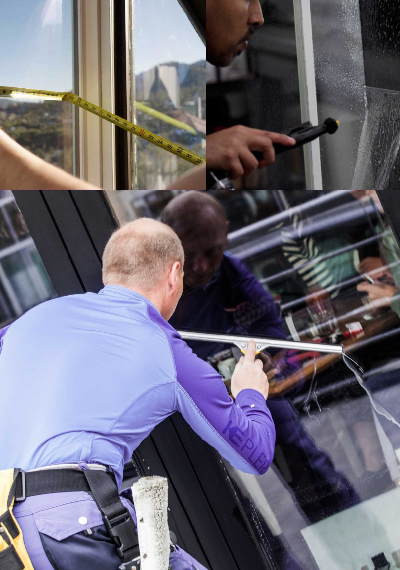Kepler Professional Applying Anti-Graffiti Window Film to a West Mifflin Shop Front
