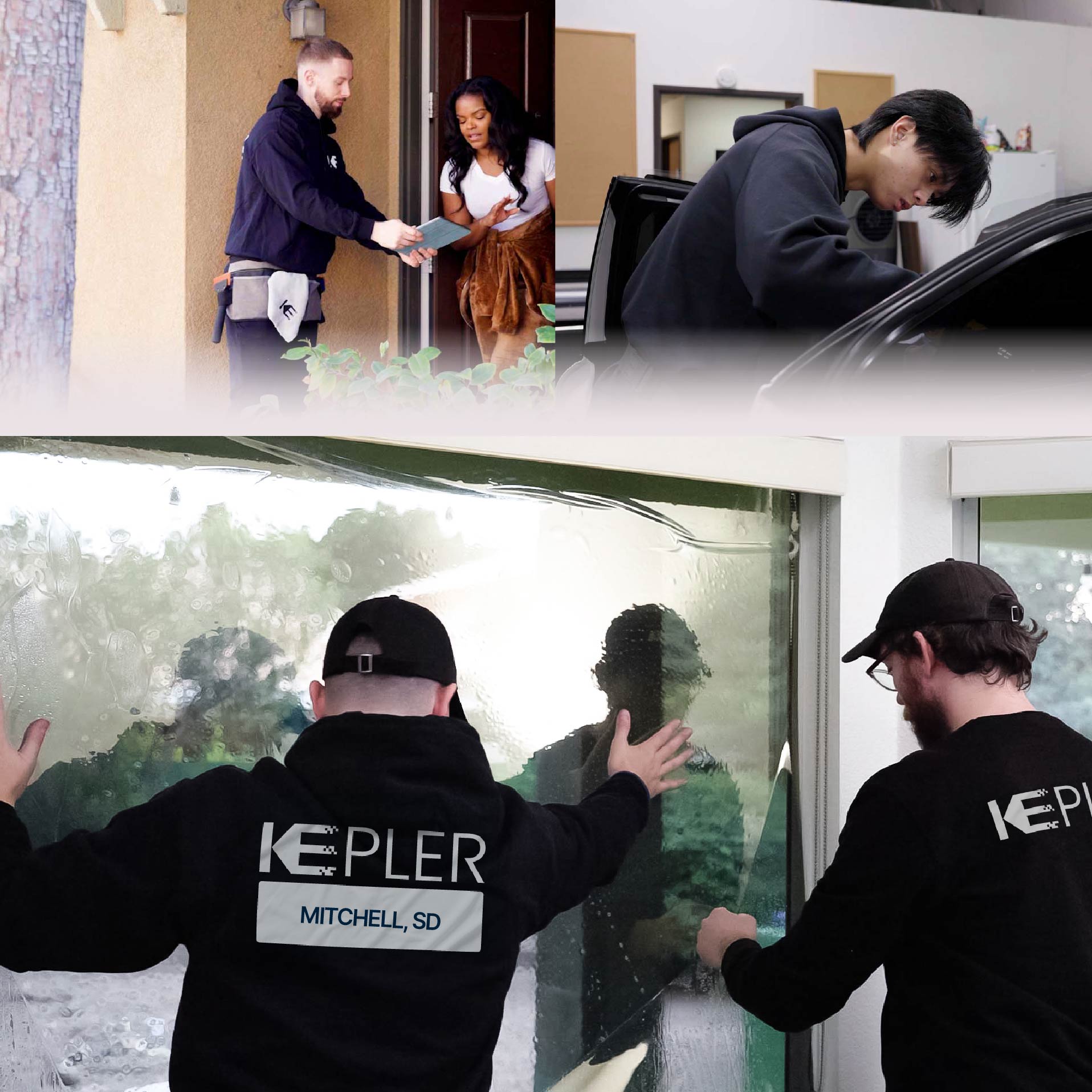 Kepler Specialist Performing Commercial Window Tinting in Mitchell Mitchell