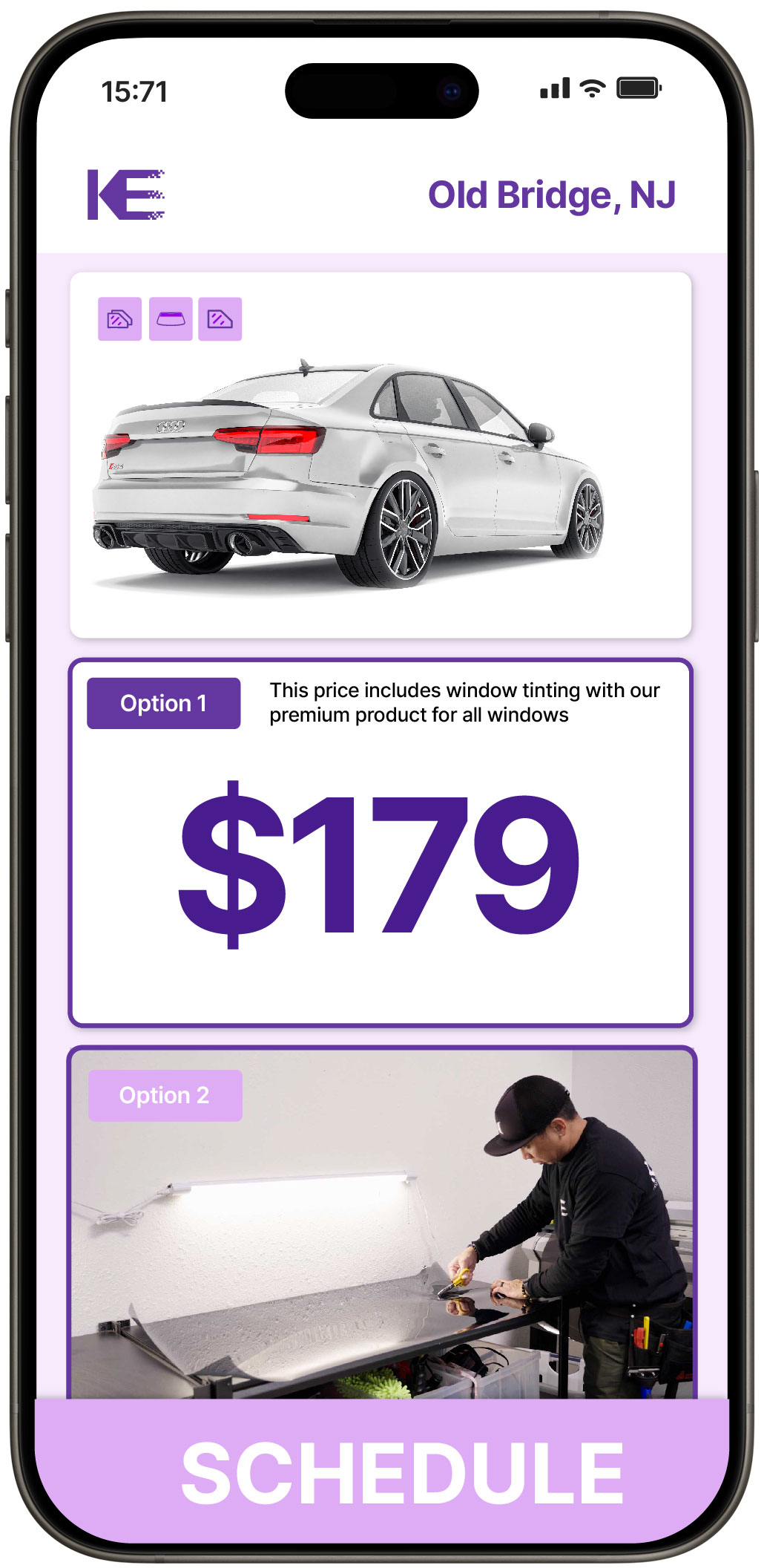View Competitive Car Window Tinting Prices in Old Bridge, New Jersey