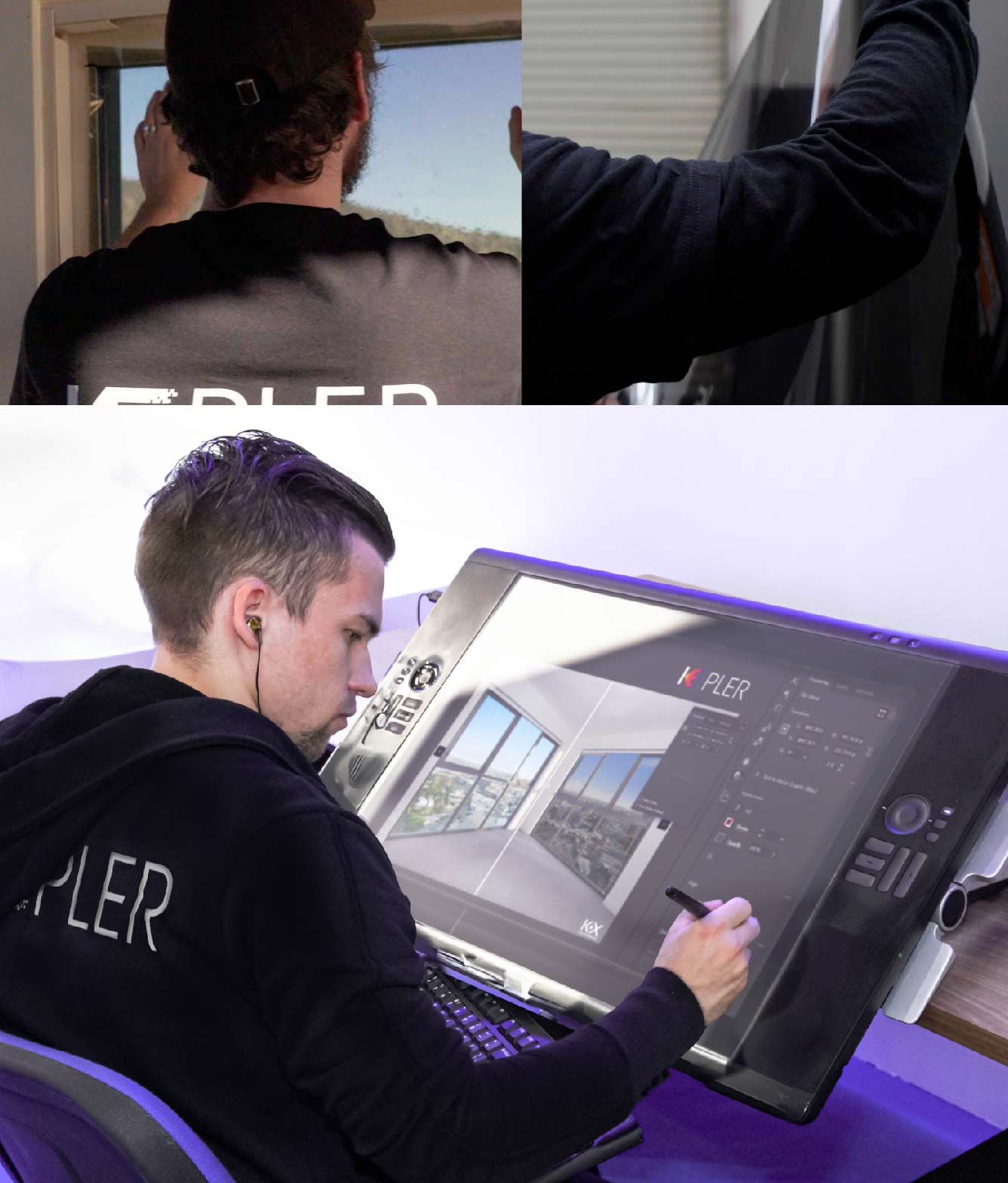 Kepler Specialist Performing Commercial Window Tinting in Moscow Moscow