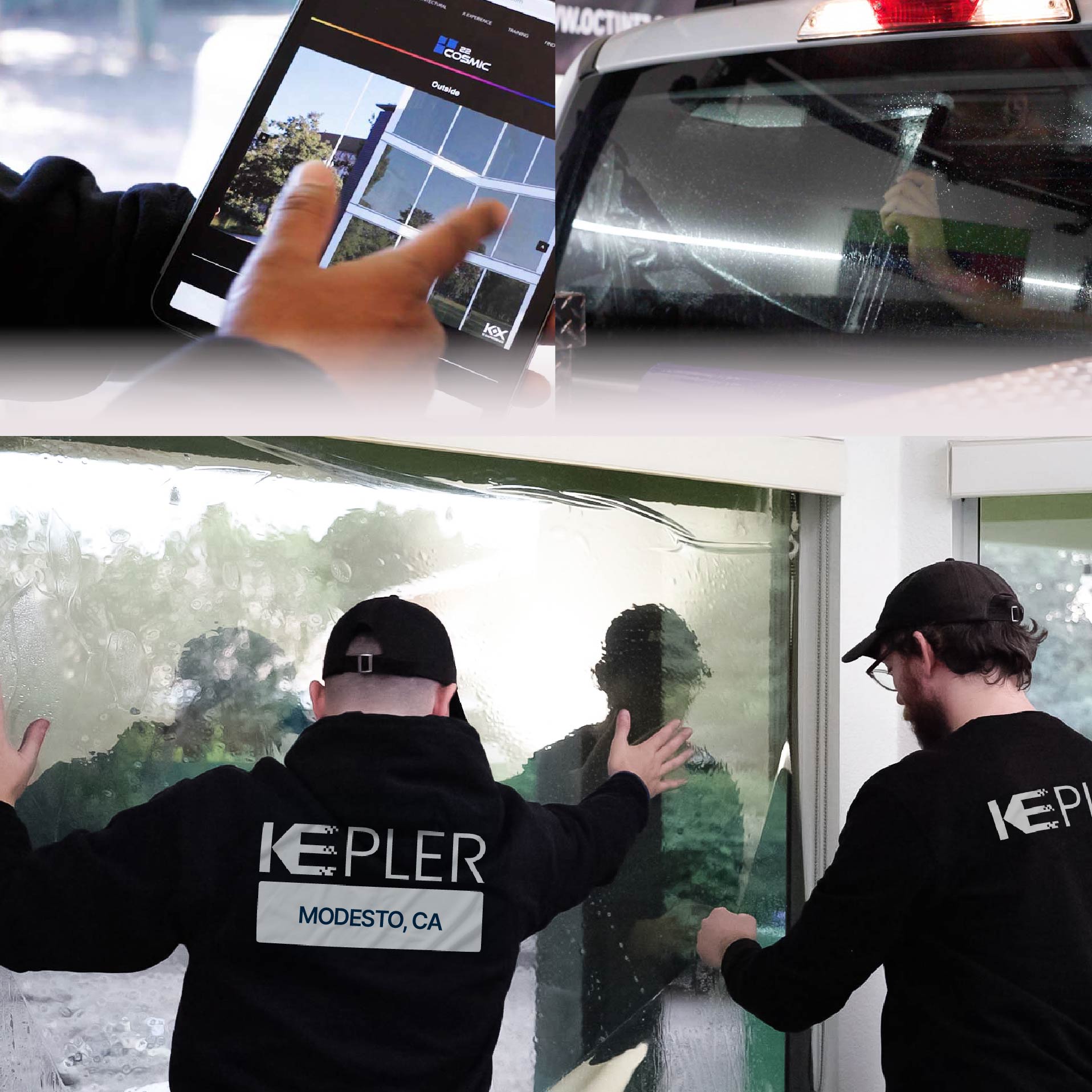 Kepler Specialist Performing Commercial Window Tinting in Modesto Modesto