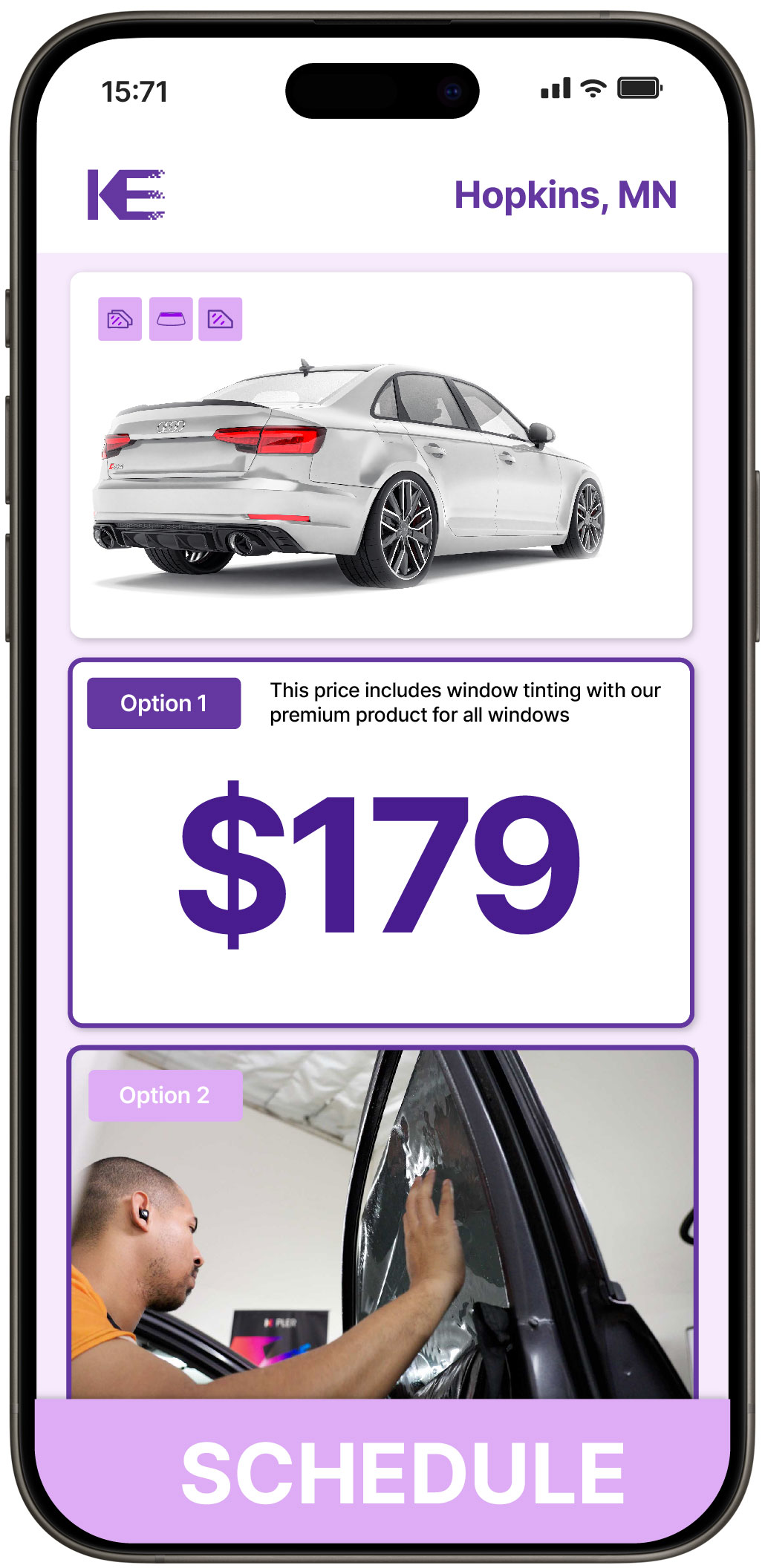 View Competitive Car Window Tinting Costs in Hopkins, Minnesota