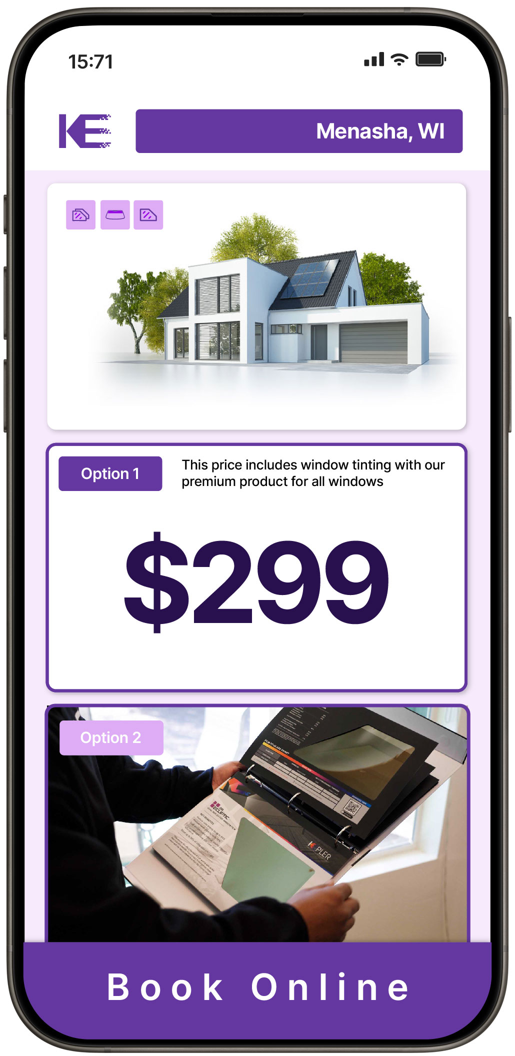 View Reasonable Home Window Tinting Rates in Menasha, Wisconsin