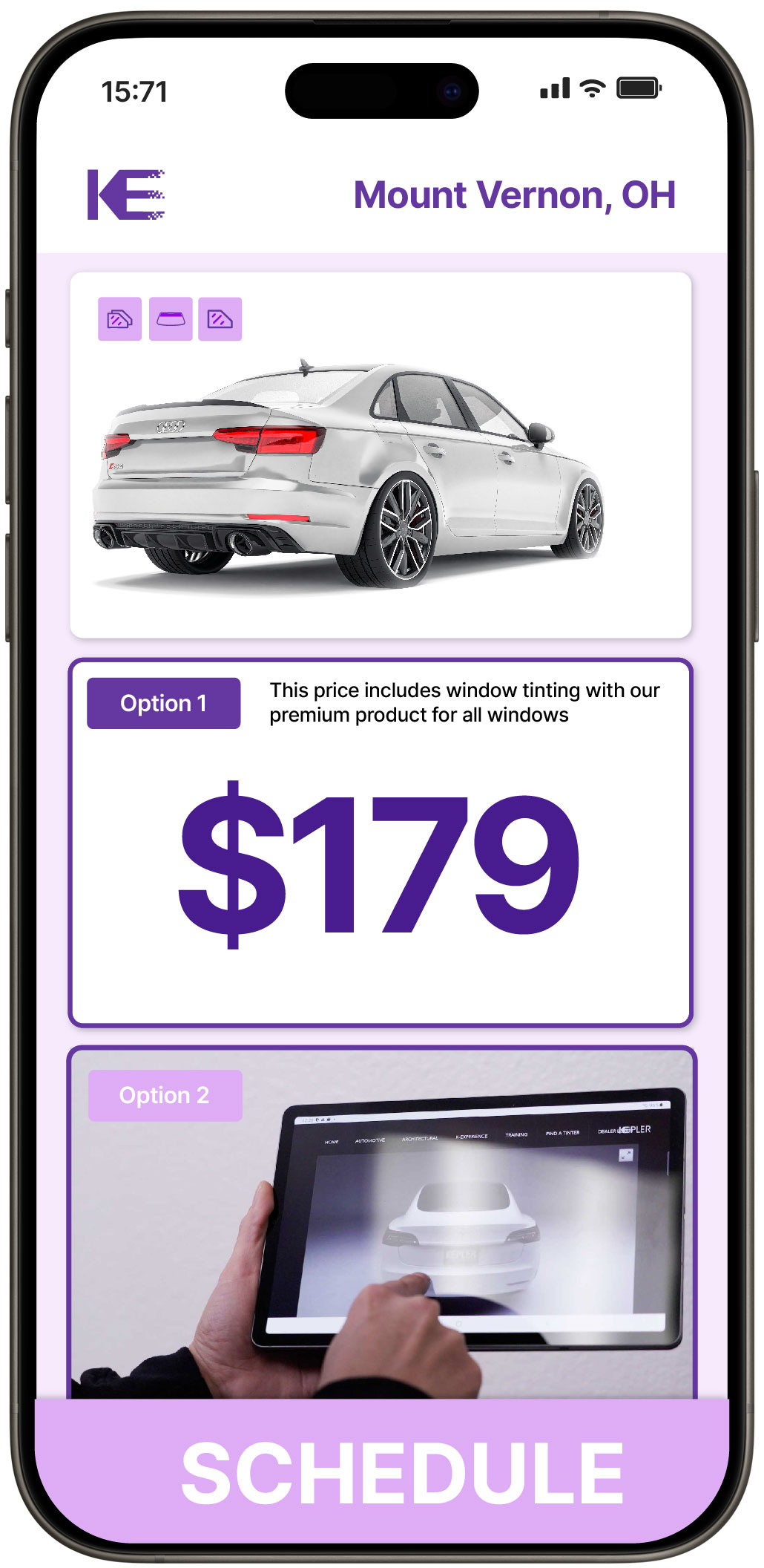 View Competitive Car Window Tinting Prices in Mount Vernon, Ohio