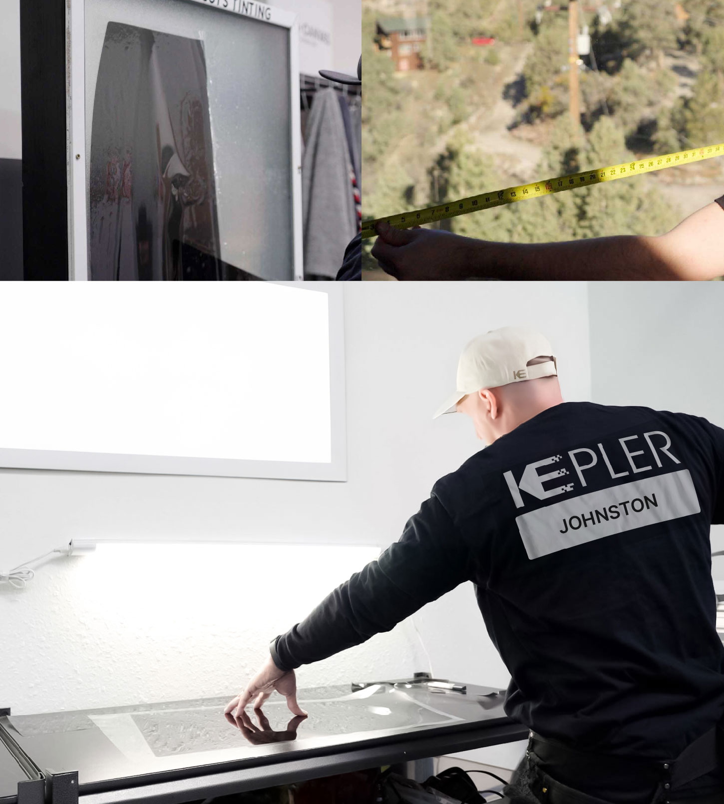 Window Tinting Specialist Cutting Film in Johnston, Rhode Island
