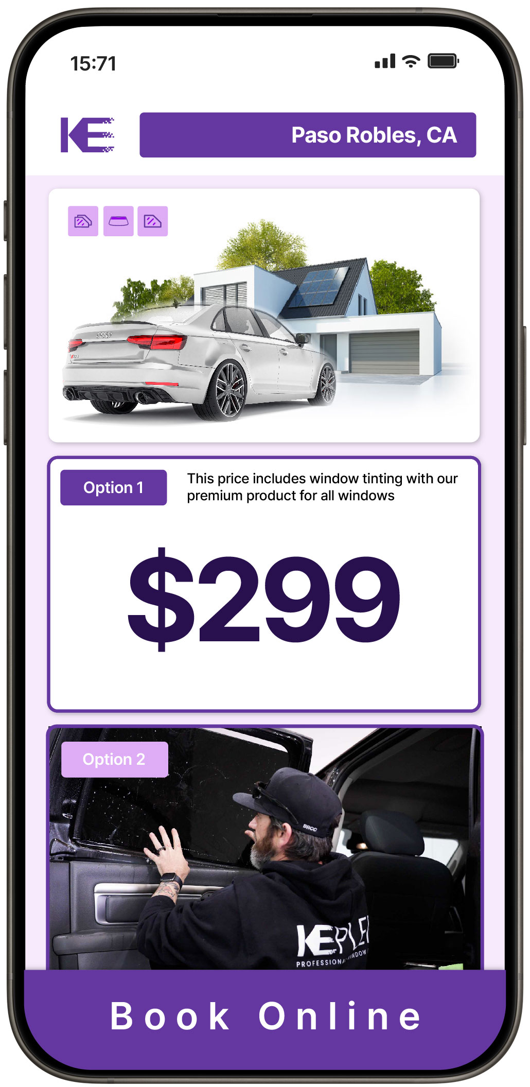 View Competitive Window Tinting Prices in Paso Robles, California