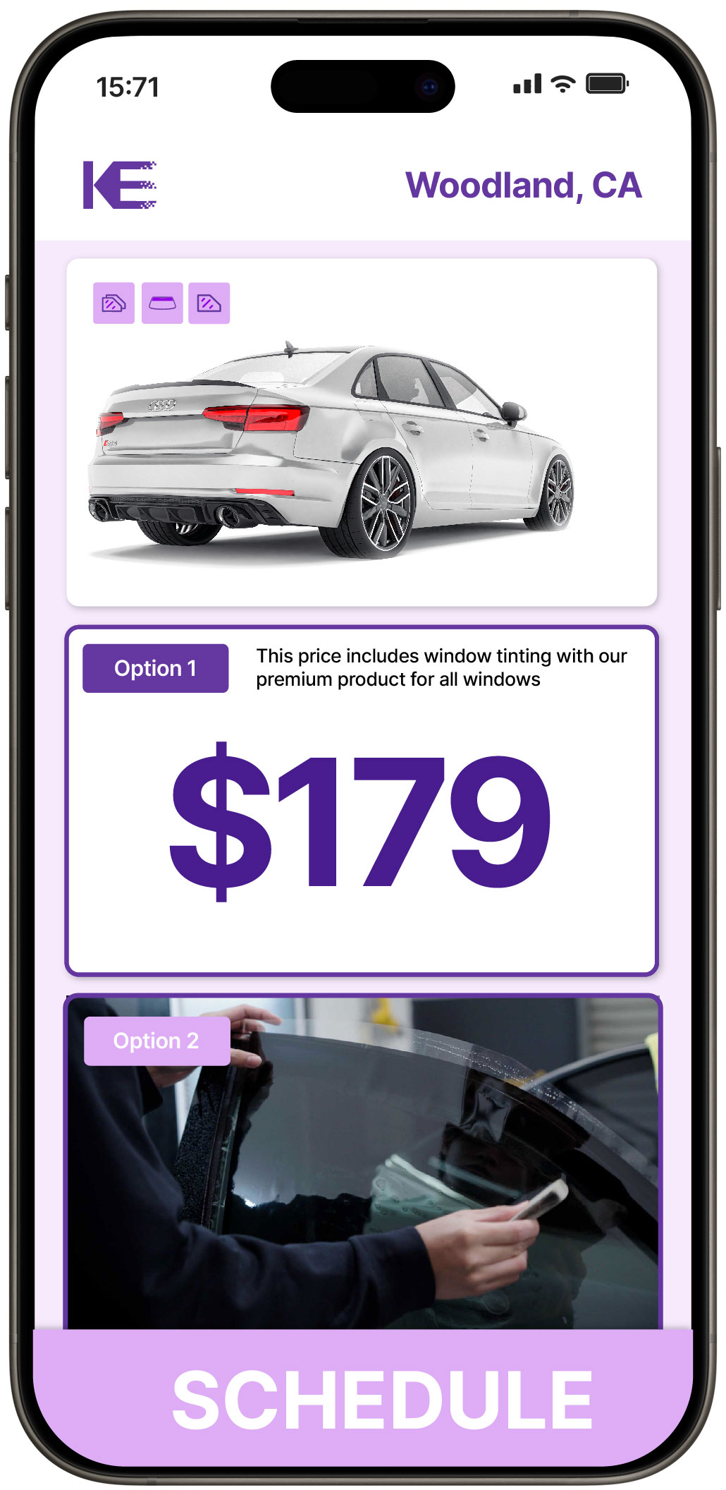 View Competitive Car Window Tinting Costs in Woodland, California