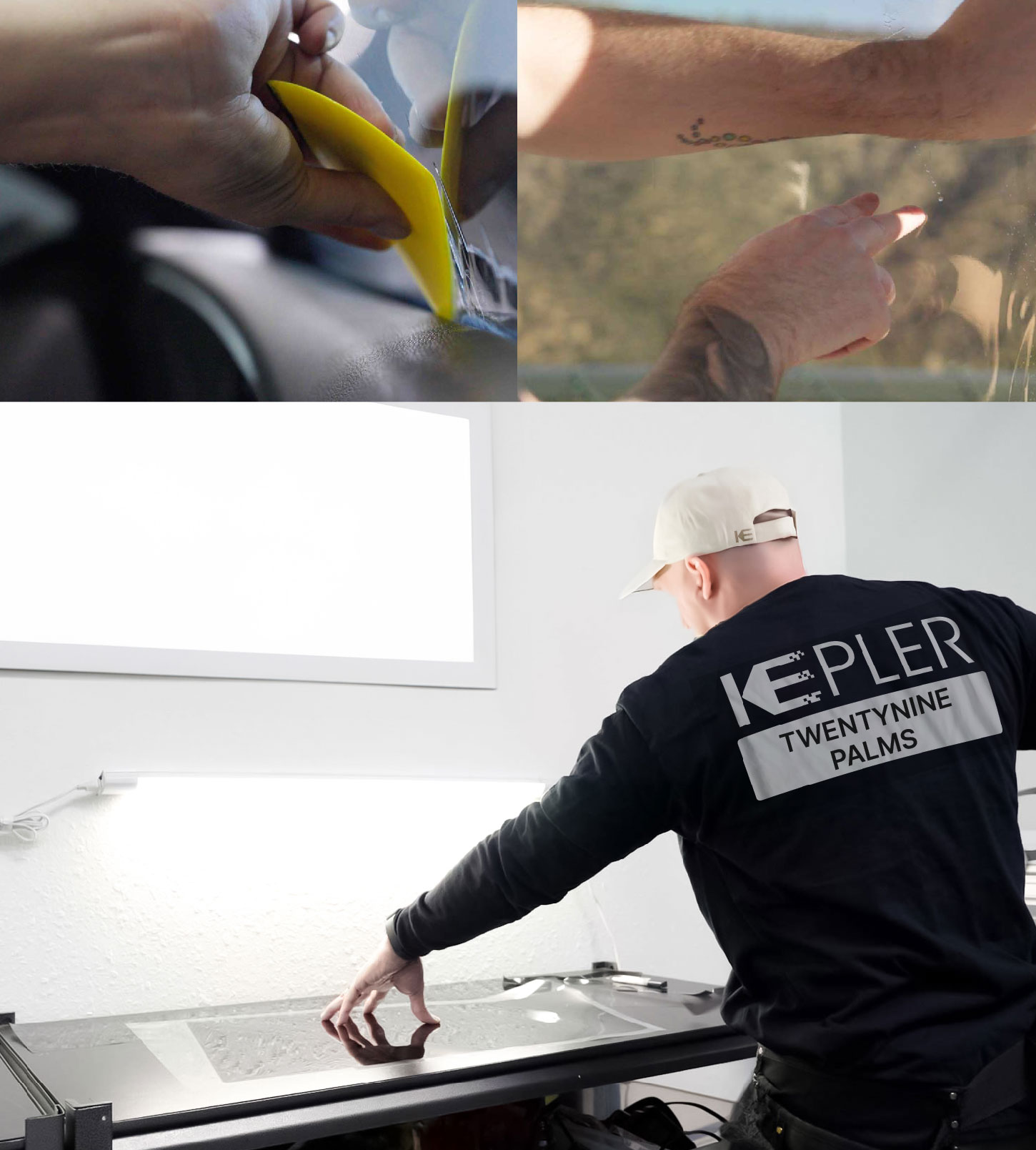 Window Tinting Specialist Cutting Film in Twentynine Palms, California