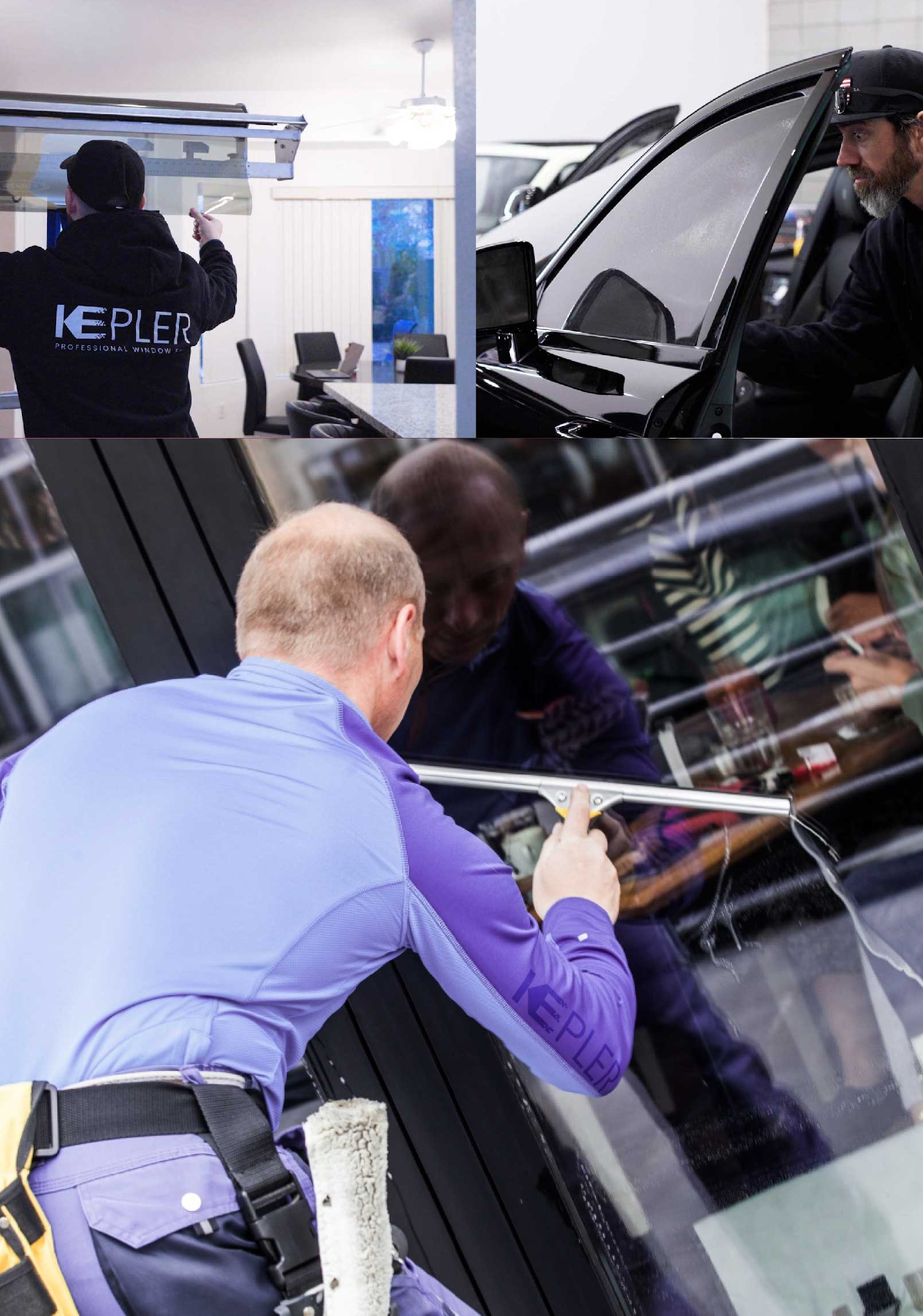 Kepler Skilled Applying Anti-Graffiti Window Film to a Lebanon Shop Front