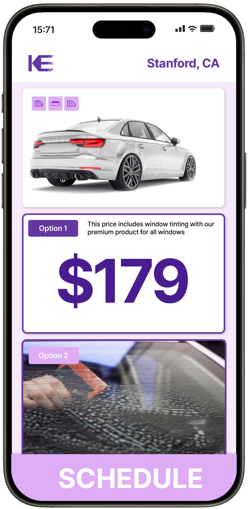 View Competitive Car Window Tinting Costs in Stanford, California
